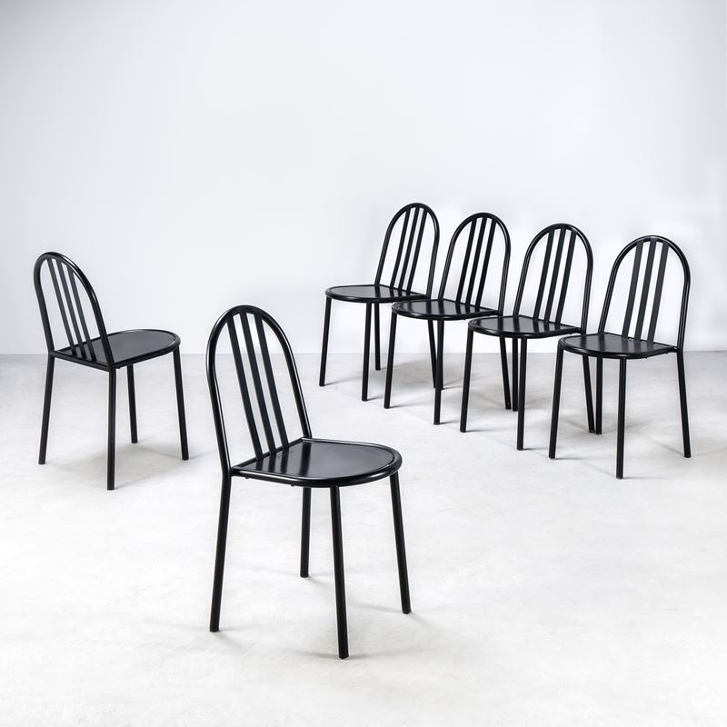 Sei sedie impilabili