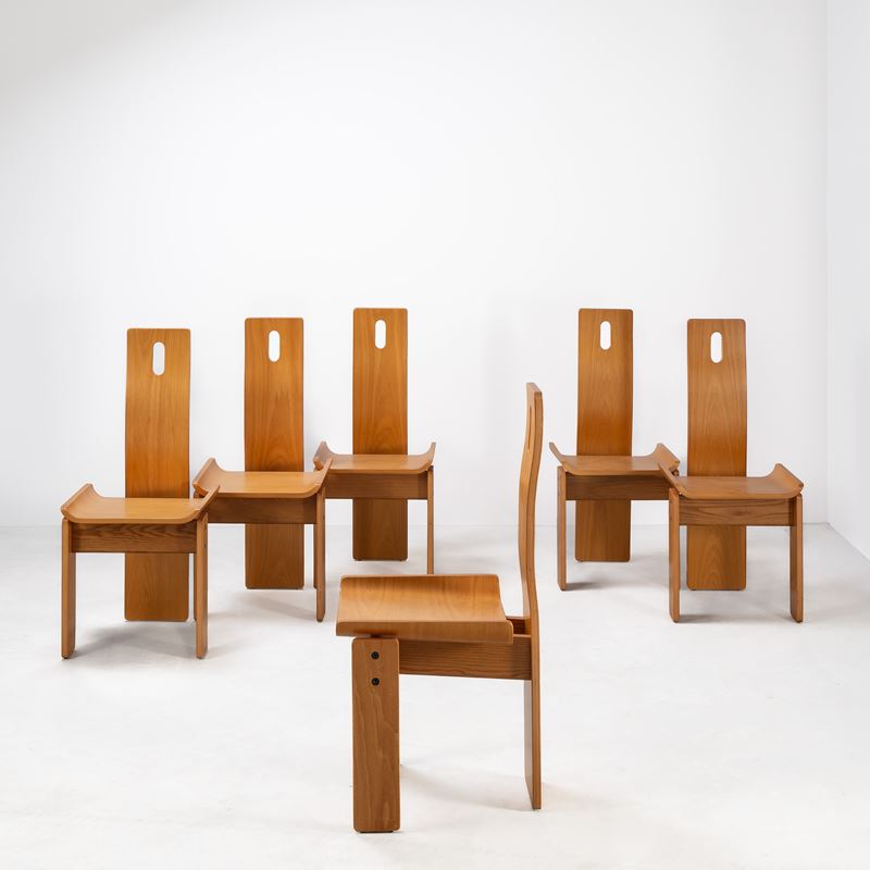 Sei sedie da pranzo Diago