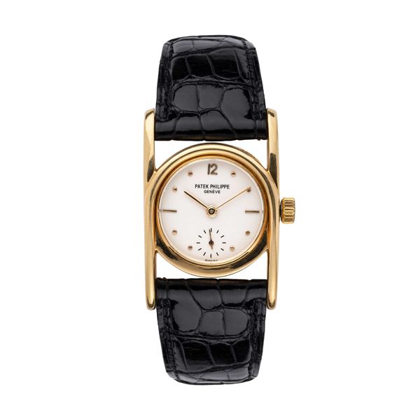 PATEK PHILIPPE - PATEK PHILIPPE - DRIVER OROLOGIO SOLO TEMPO A CARICA MANUALE CON CASSA DI FORMA 18KT.