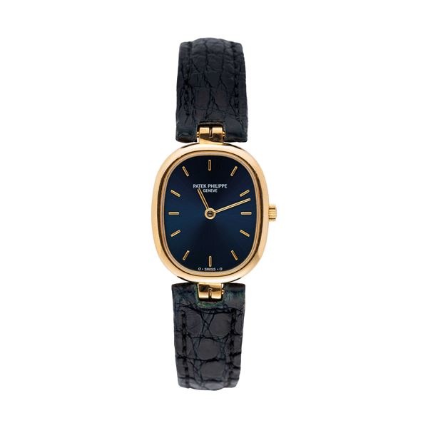 PATEK PHILIPPE - PATEK PHILIPPE - ELLIPSE OROLOGIO DA DONNA SOLO TEMPO AL QUARZO IN ORO 18KT