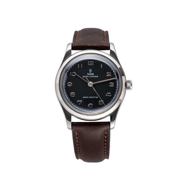 TUDOR - TUDOR - AUTO OYSTER OROLOGIO A CARICA AUTOMATICA A MARTELLETTO IN ACCIAIO CON QUADRANTE NERO.