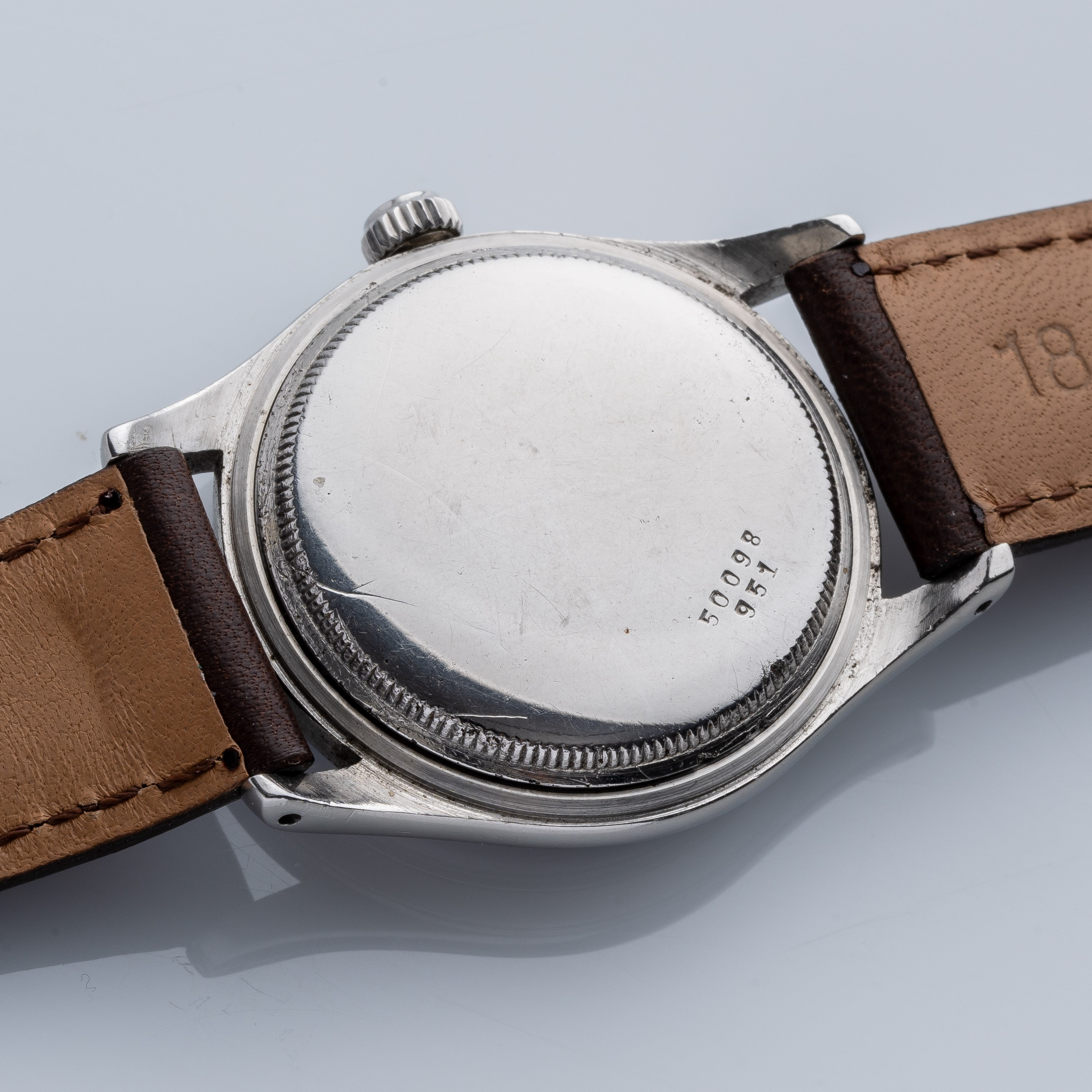 TUDOR - AUTO OYSTEROROLOGIO A CARICA AUTOMATICA A MARTELLETTO IN ACCIAIO CON QUADRANTE NERO.