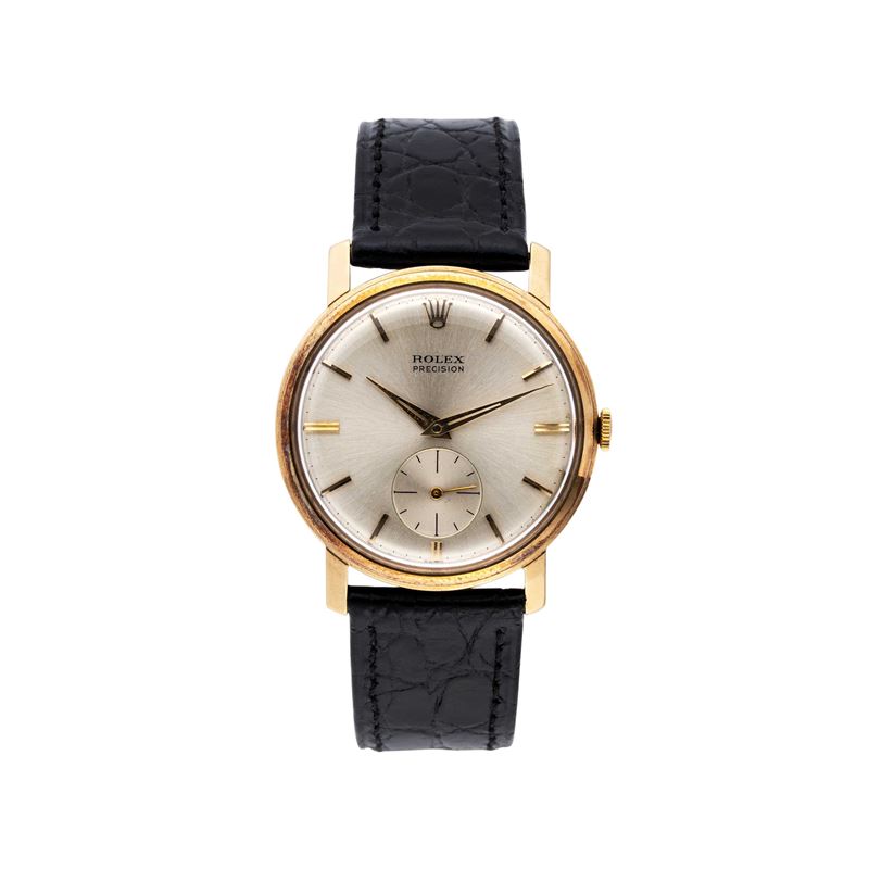 ROLEX - PRECISIONOROLOGIO SOLO TEMPO A CARICA MANUALE IN ORO GIALLO 9KT CON PICCOLI SECONDI A ORE...