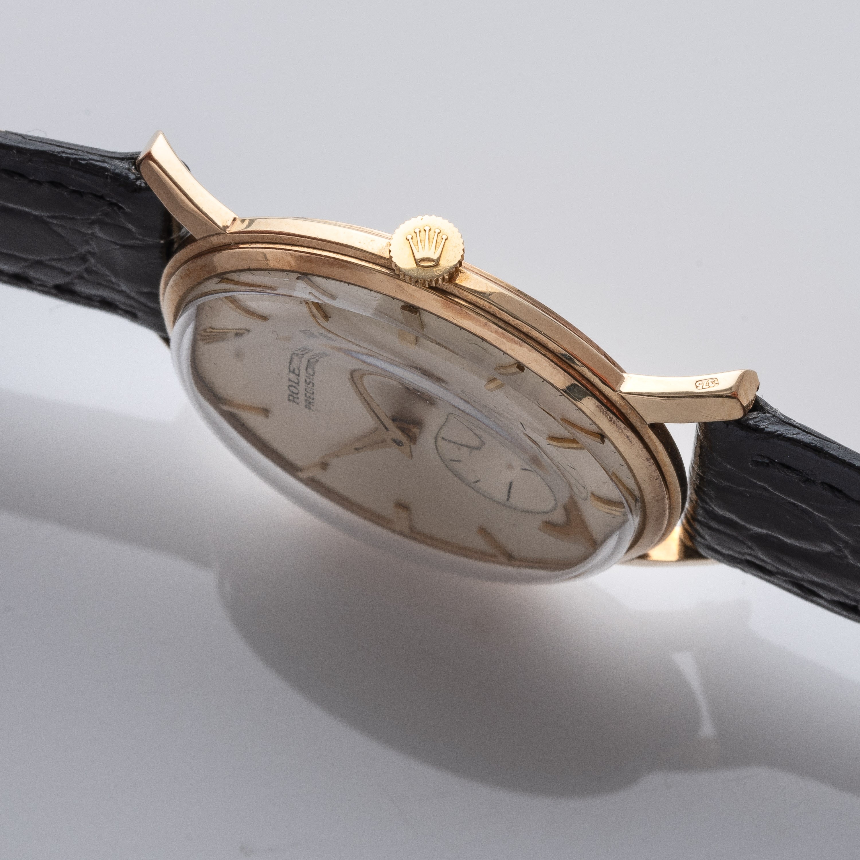ROLEX - PRECISIONOROLOGIO SOLO TEMPO A CARICA MANUALE IN ORO GIALLO 9KT CON PICCOLI SECONDI A ORE...