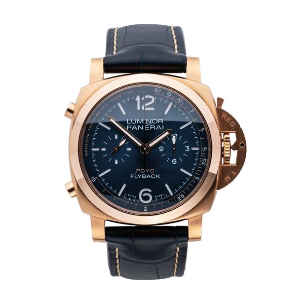 PANERAI - PANERAI - LUMINOR FLYBACK CHRONO CRONOGRAFO FLYBACK A CARICA AUTOMATICA IN ORO ROSSO 18KT