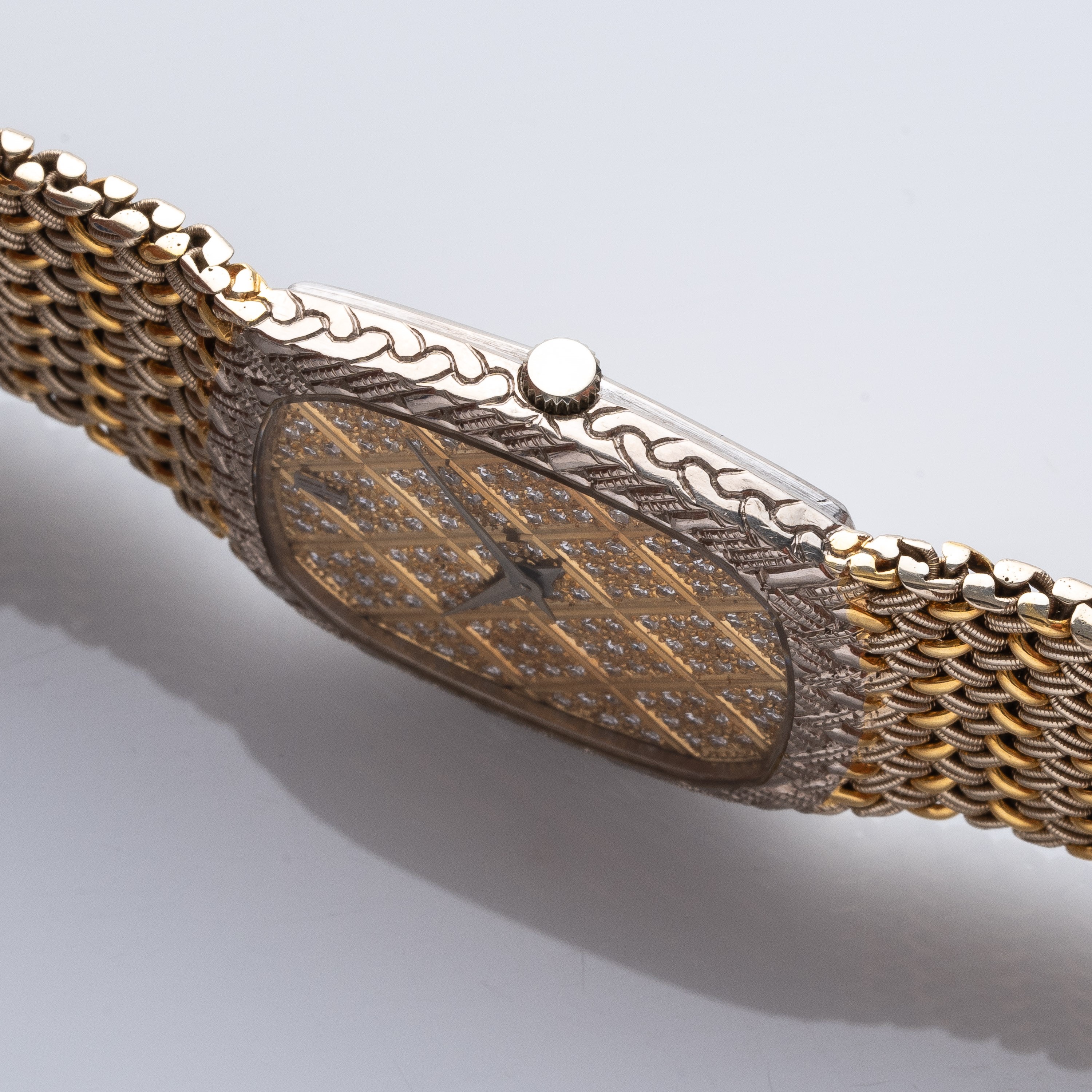 AUDEMARS PIGUET - COBRA OROLOGIO A CARICA MANUALE IN ORO BIANCO E GIALLO 18KT E QUADRANTE IN DIAM...