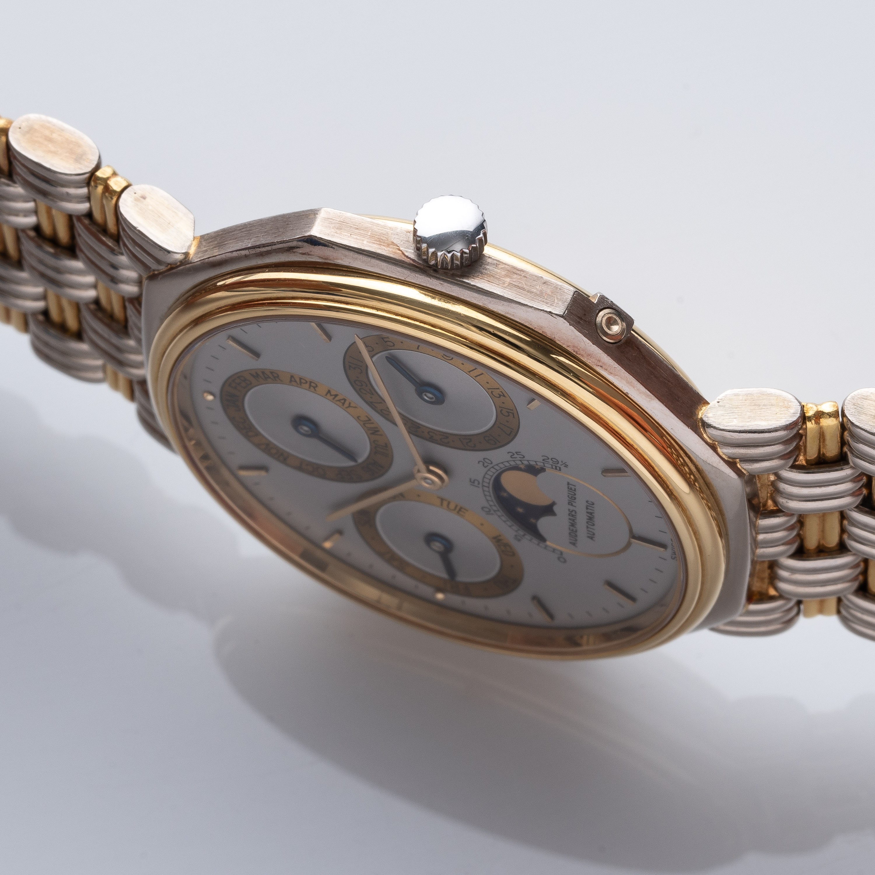 AUDEMARS PIGUET - QUANTIEME PERPETUALOROLOGIO A CARICA AUTOMATICA IN ORO GIALLO E BIANCO 18KT CON...