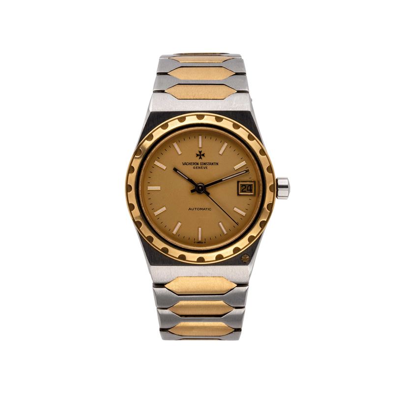 VACHERON CONSTANTIN - OVERSEASOROLOGIO A CARICA AUTOMATICA IN ORO GIALLO 18KT E ACCIAIO CON QUADR...