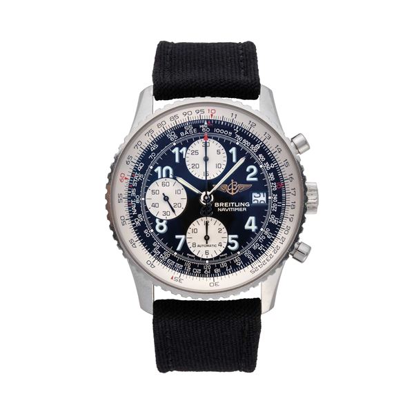 BREITLING : BREITLING - NAVITIMER CRONOGRAFO AUTOMATICO IN ACCIAIO CON SCATOLA E GARANZIA.  - Asta THE ONE For passionate only - Spangaro & Co Aste