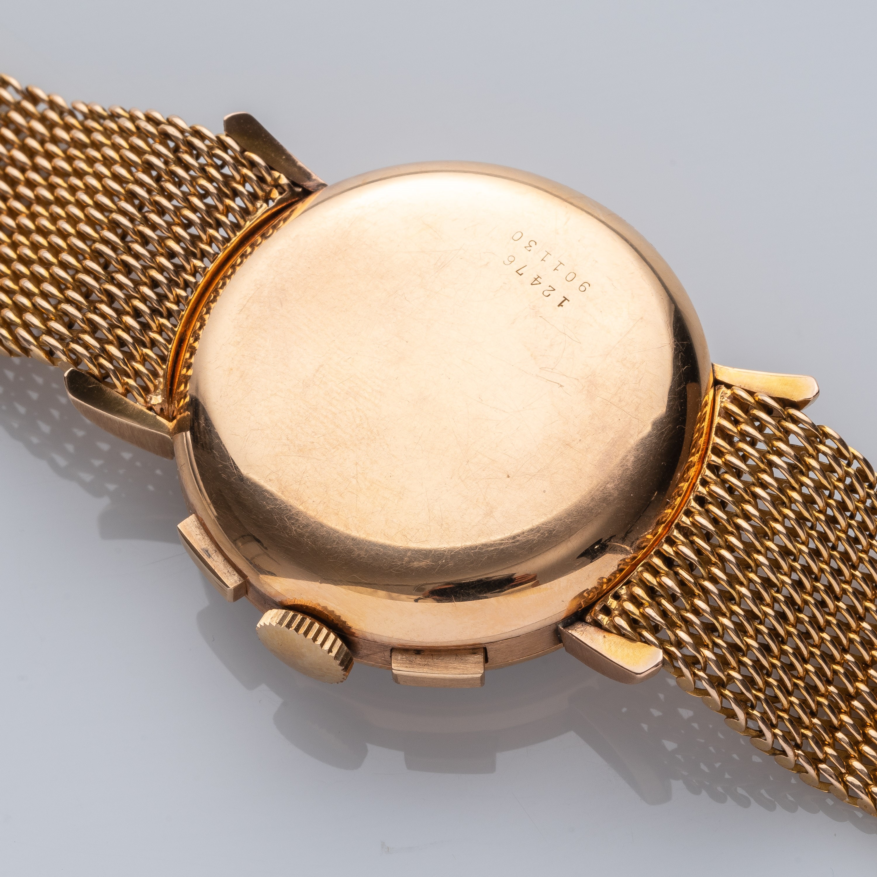 UNIVERSAL GENEVE - CRONOGRAFO PULSOMETRICOOROLOGIO A CARICA MANUALE IN ORO ROSA 18KT CON ANSE DI ...