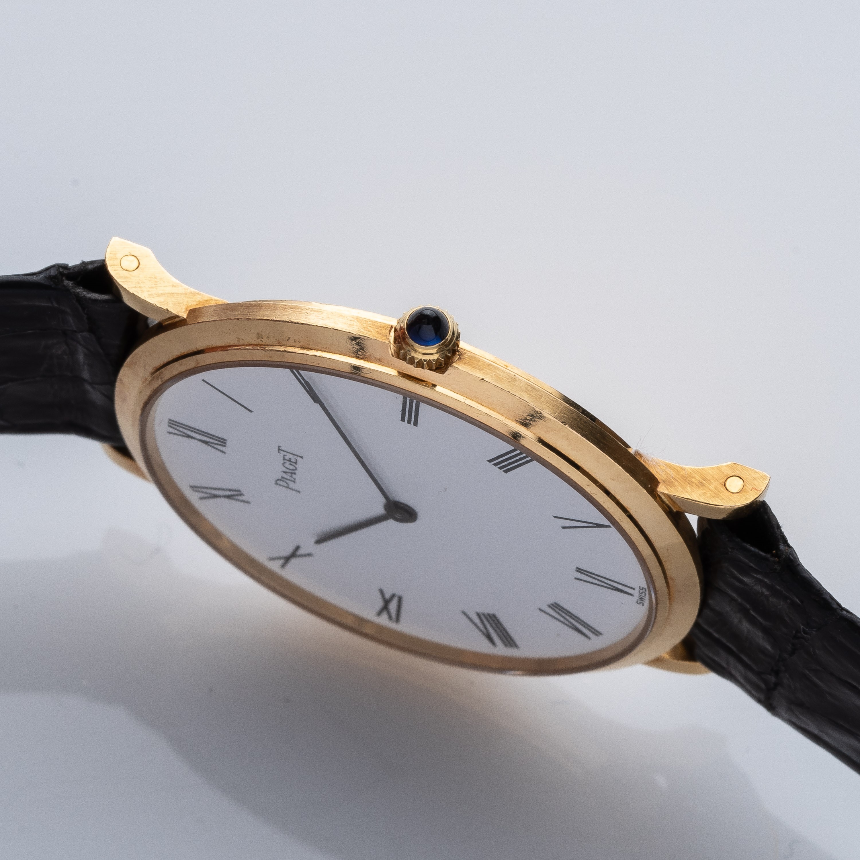 PIAGET - ALTIPIANOOROLOGIO SOLO TEMPO A CARICA MANUALE IN ORO GIALLO 18KT CON QUADRANTE BIANCO E ...