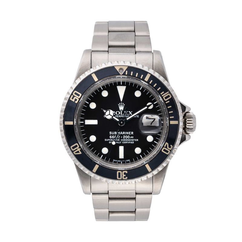 ROLEX - SUBMARINEROROLOGIO SPORTIVO SUBACQUEO A CARICA AUTOMATICA IN ACCIAIO.
