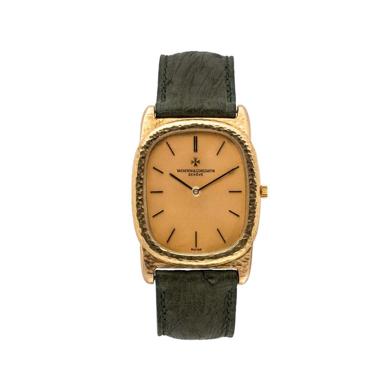 VACHERON CONSTANTIN - ELLISPEOROLOGIO SOLO TEMPO A CARICA MANUALE CON CASSA LAVORATA IN ORO GIALL...