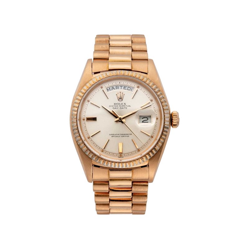 ROLEX - DAYDATEOROLOGIO A CARICA MANUALE DAY DATE IN ORO ROSA 18KT CON BRACCIALE PRESIDENT.