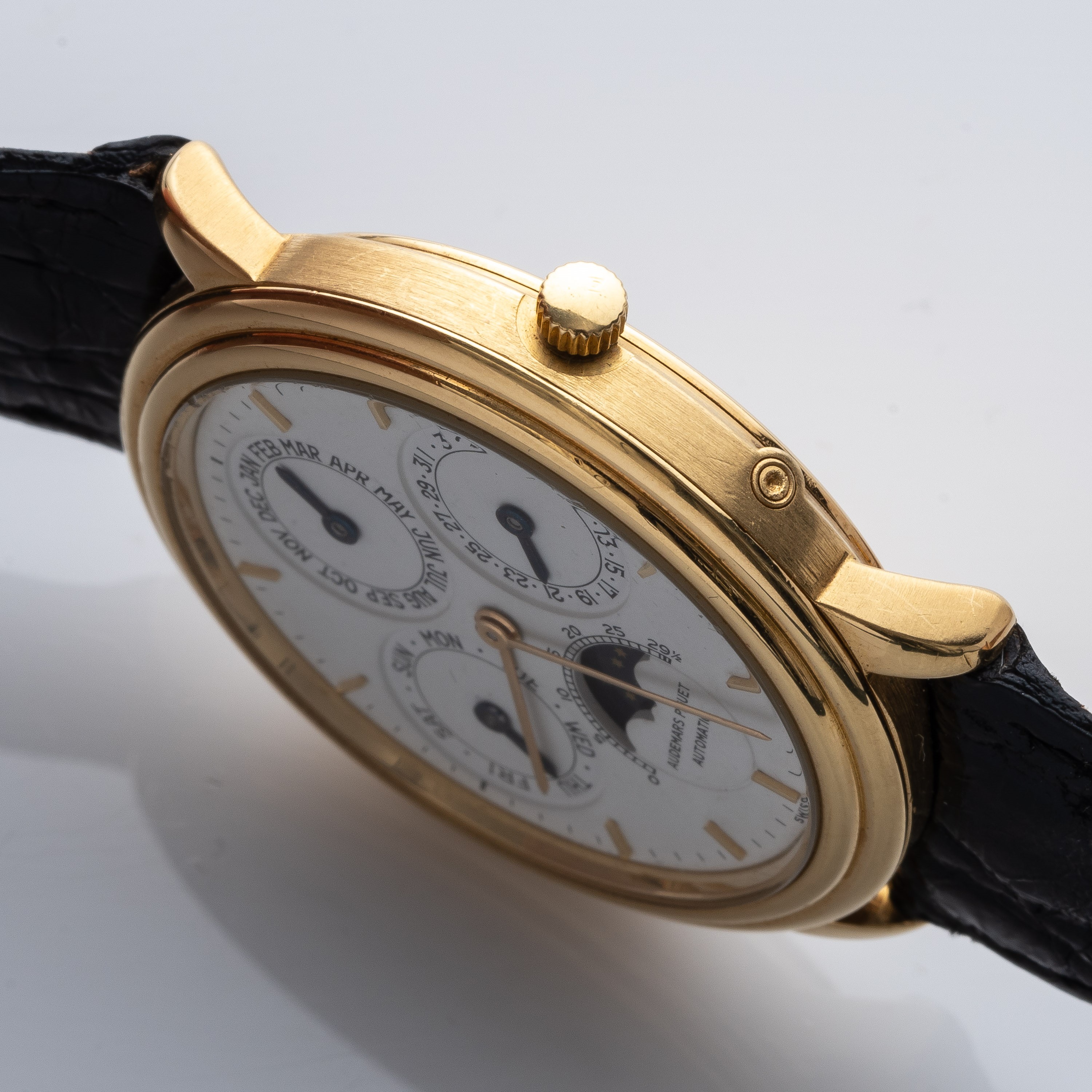 AUDEMARS PIGUET - QUANTIEME PERPETUALOROLOGIO A CARICA AUTOMATICA IN ORO GIALLO 18KT CALENDARIO P...