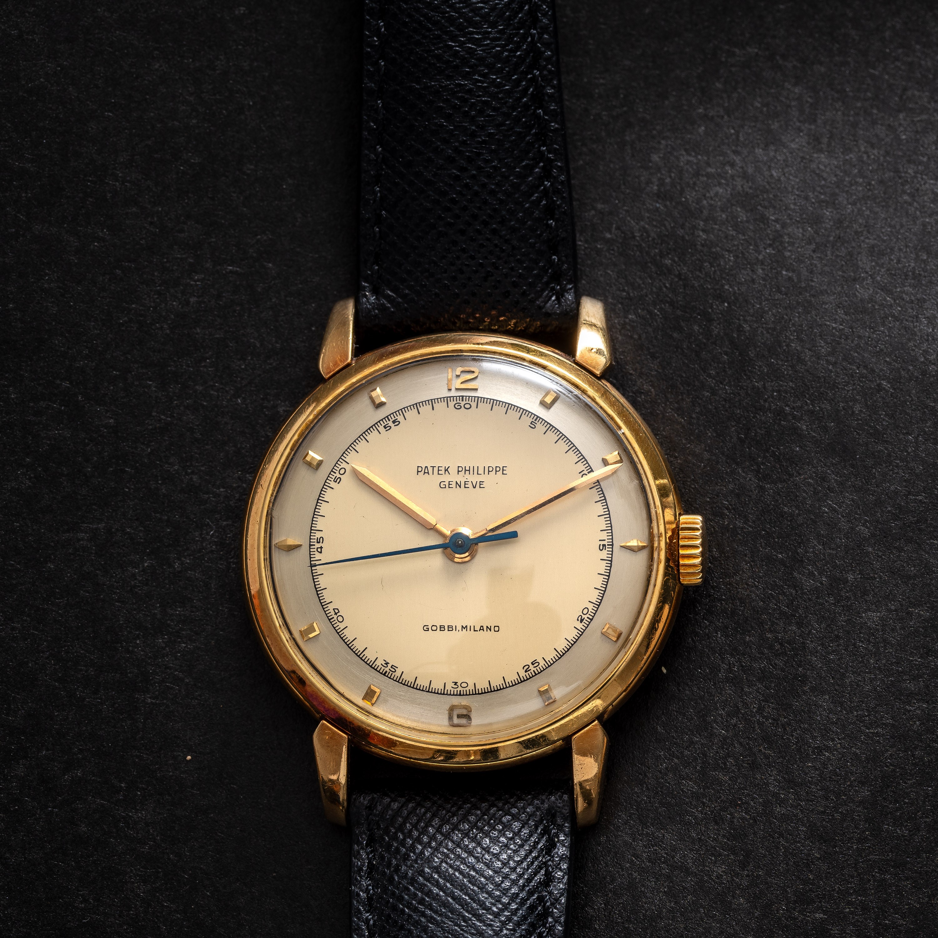 PATEK PHILIPPE - CALATRAVAOROLOGIO SOLO TEMPO IN ORO 18KT CON ANSE DI FORMA A CARICA MANUALE E QU...