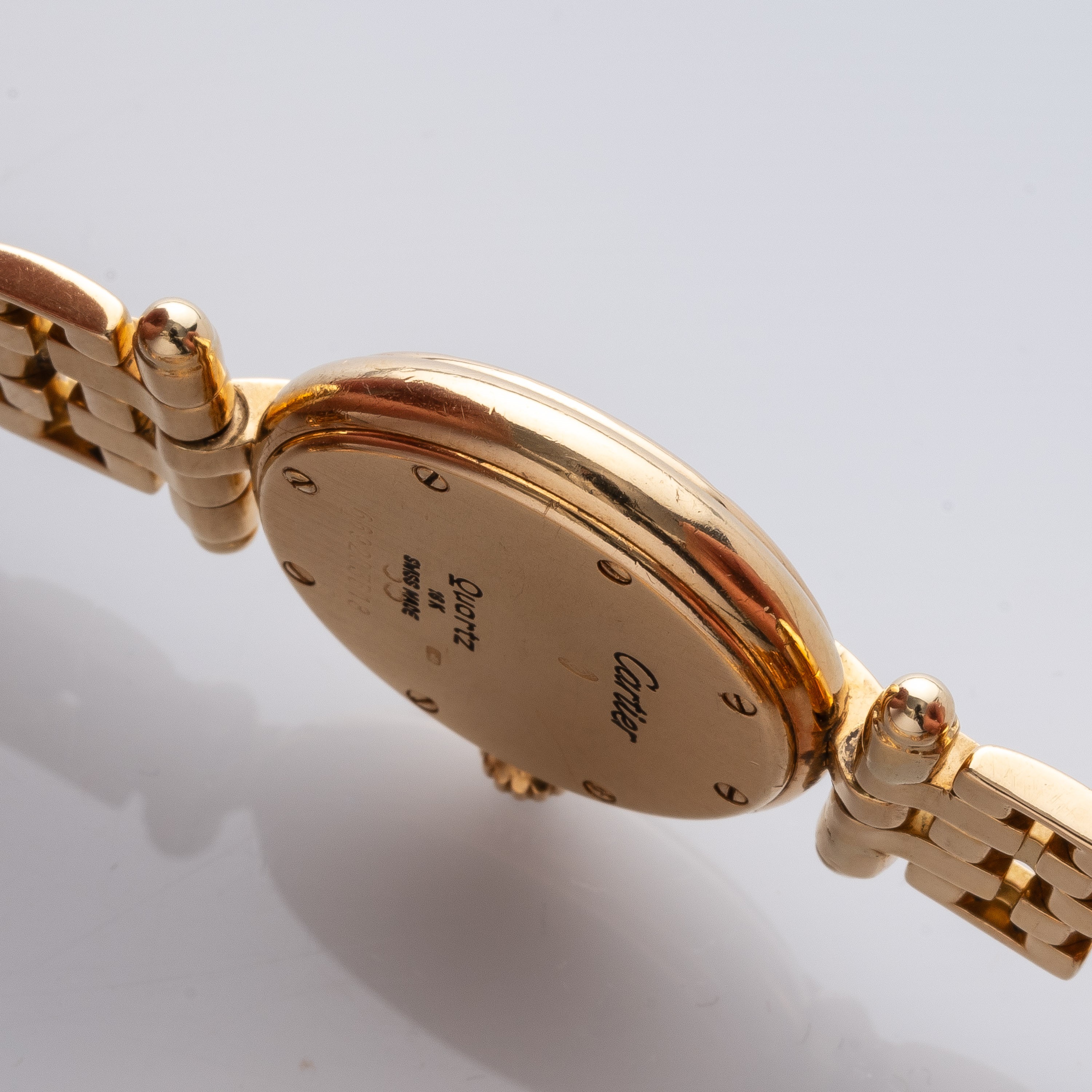 CARTIER - PANTHERE VENDOMEOROLOGIO DA DONNA AL QUARZO SOLO TEMPO IN ORO GIALLO 18KT.
