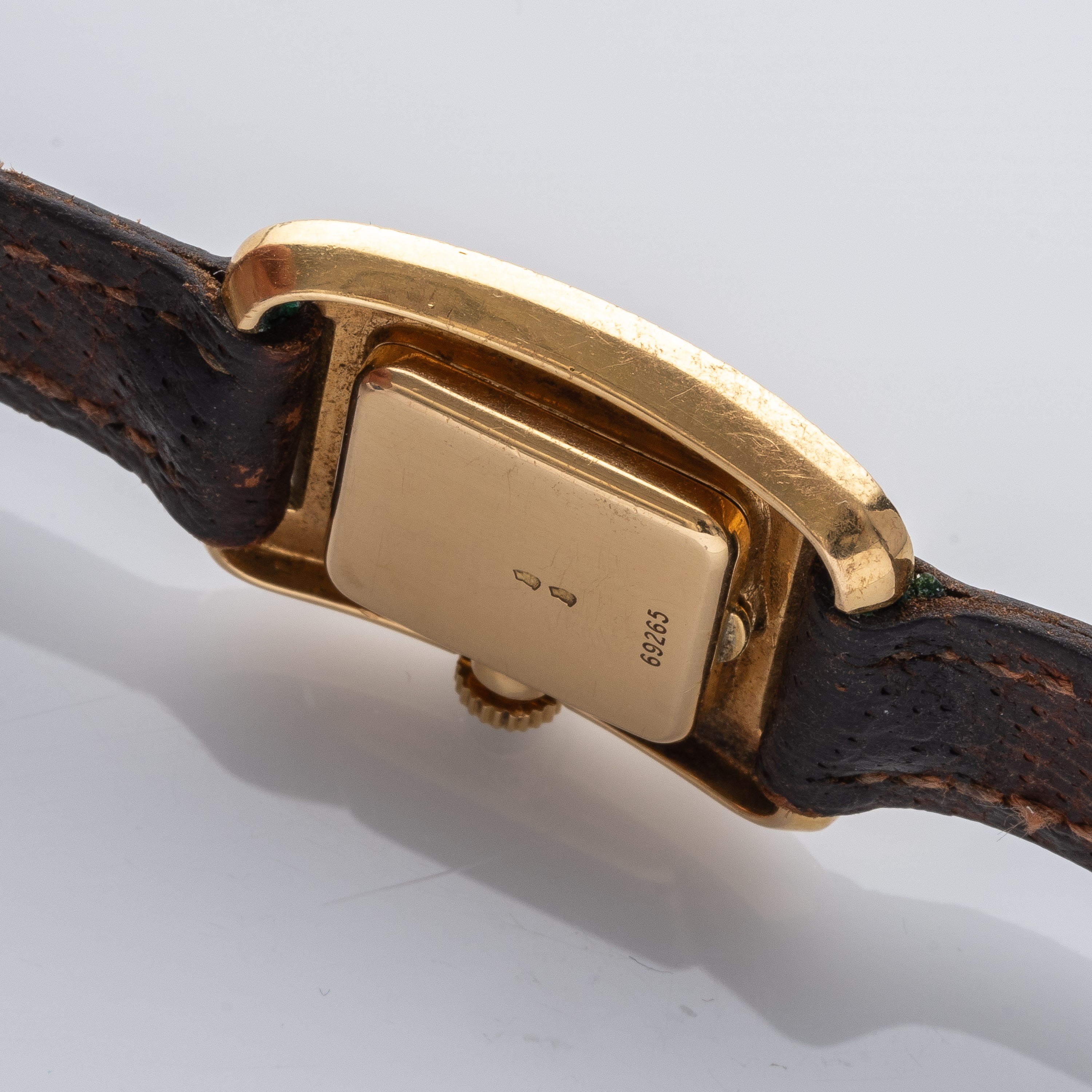 BVLGARI - TANKOROLOGIO DA DONNA SOLO TEMPO A CARICA MANUALE CON CASSA CON LAVORAZIONE A CORTECCIA...