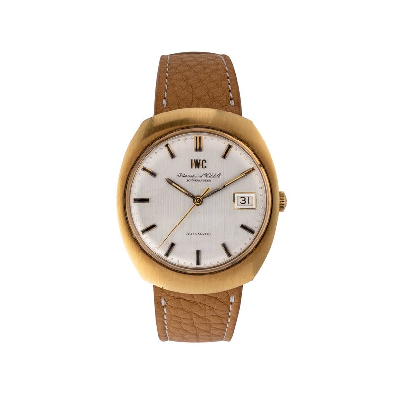 IWC - CALATRAVAOROLOGIO SOLO TEMPO A CARICA AUTOMATICA IN ORO GIALLO 18KT CON CASSA MONOBLOCCO E ...