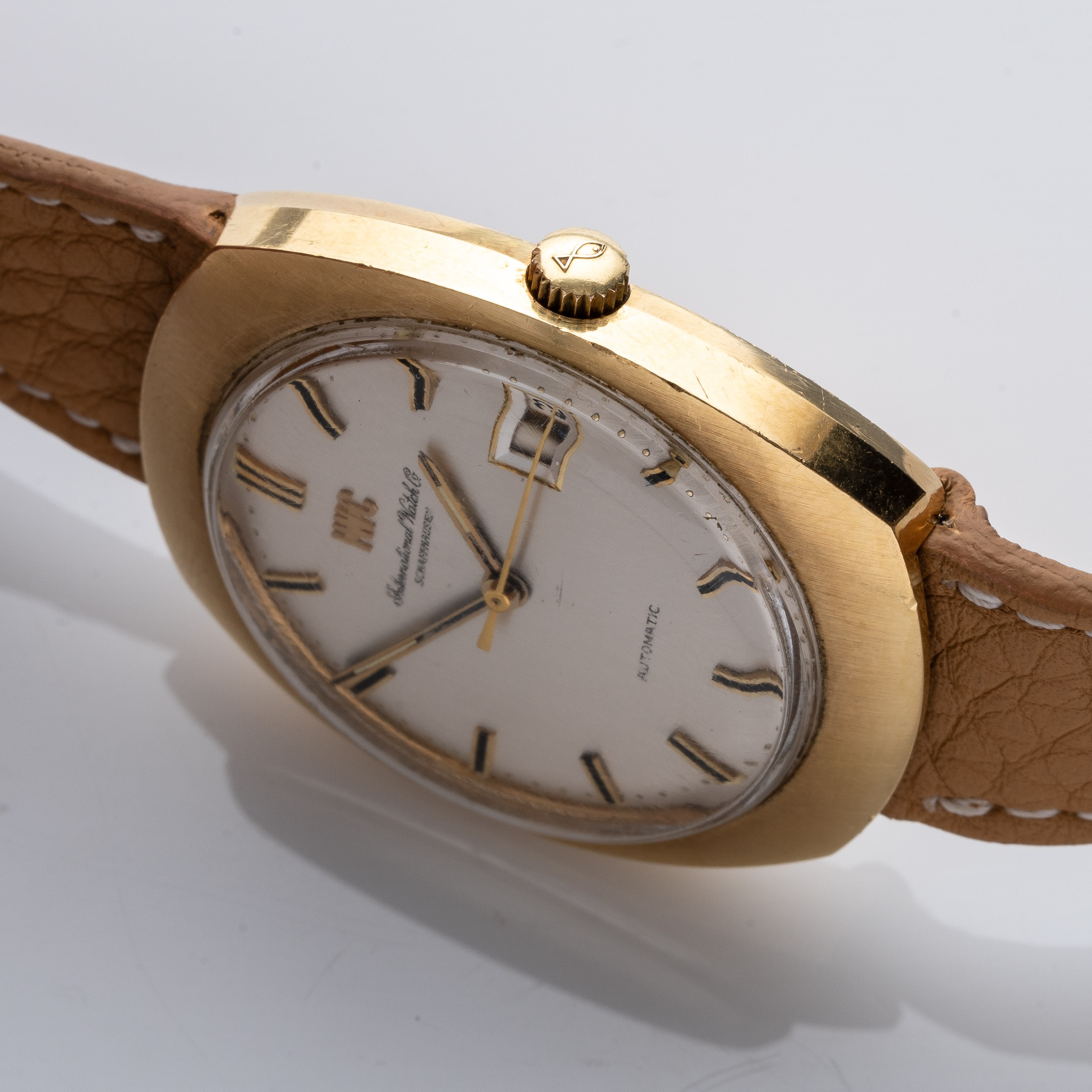 IWC - CALATRAVAOROLOGIO SOLO TEMPO A CARICA AUTOMATICA IN ORO GIALLO 18KT CON CASSA MONOBLOCCO E ...