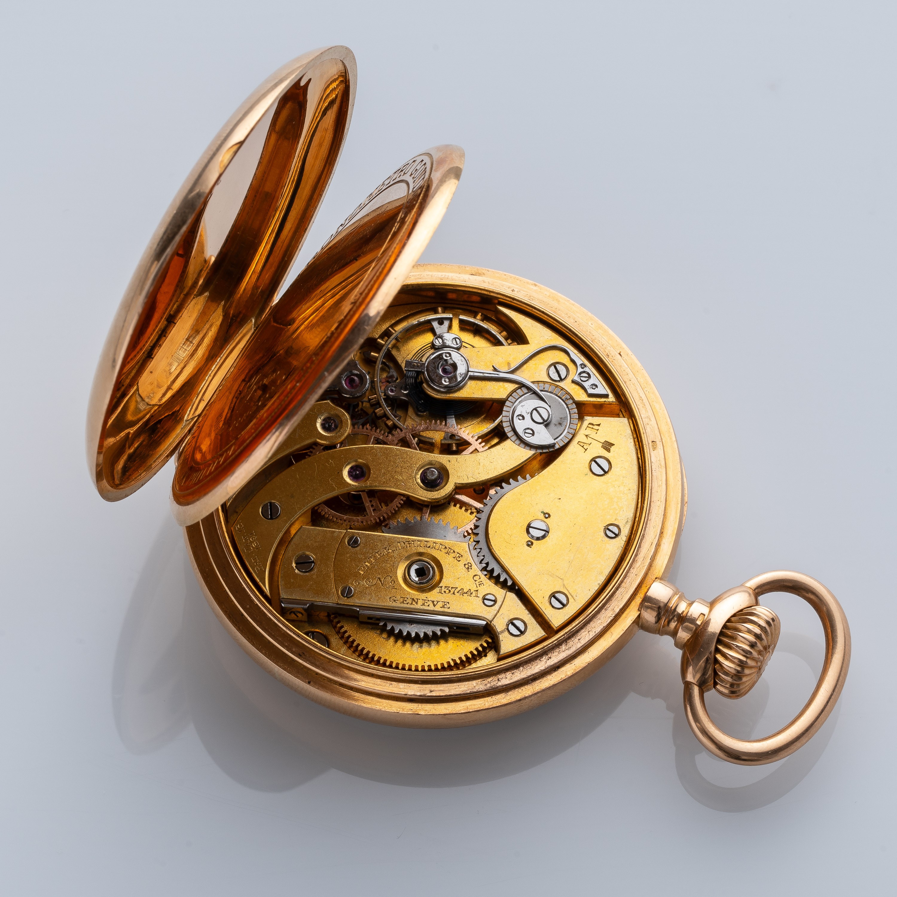 PATEK PHILIPPE - CRONOMETRO GONDOLOOROLOGIO DA TASCA A CARICA MANUALE IN ORO GIALLO 18KT E PICCOL...