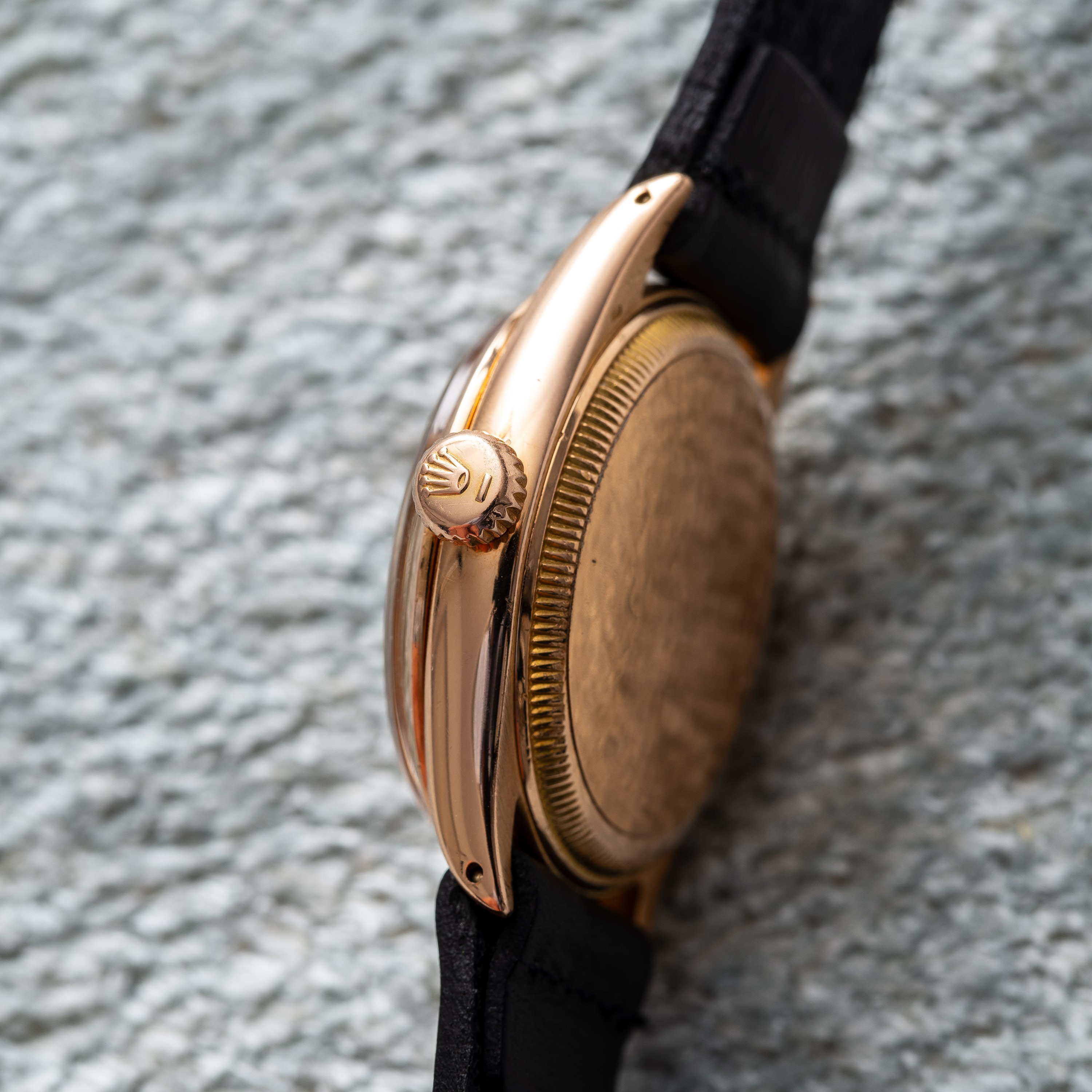 ROLEX - OYSTER PERPETUALOROLOGIO SOLO TEMPO A CARICA AUTOMATICA IN ORO ROSA 18KT CON QUADRANTE BI...
