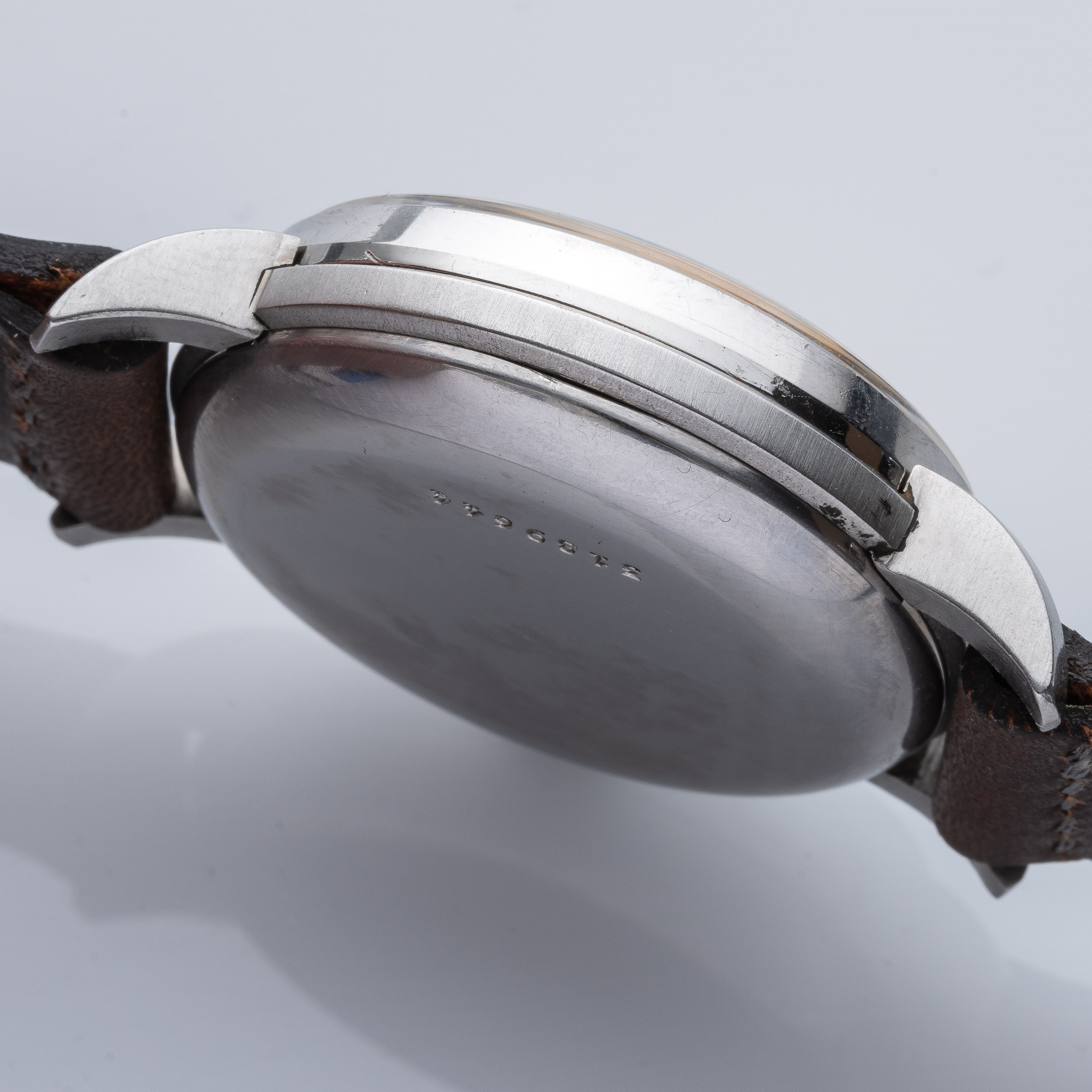 ETERNA - CHRONOGRAPHCRONOGRAFO A CARICA MANUALE IN ACCIAIO A TRE CONTATORI CON DOPPIO QUADRANTE.