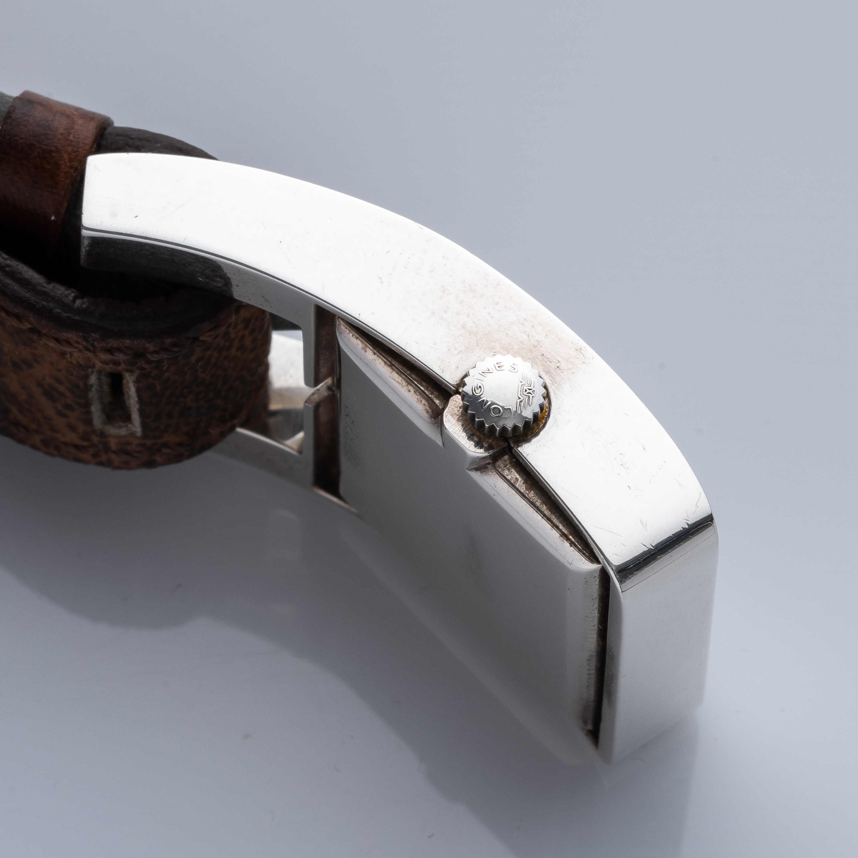LONGINES - MANZONOROLOGIO SOLO TEMPO A CARICA MANUALE CON CASSA A FIBBIA' IN ARGENTO CON QUADRANT...