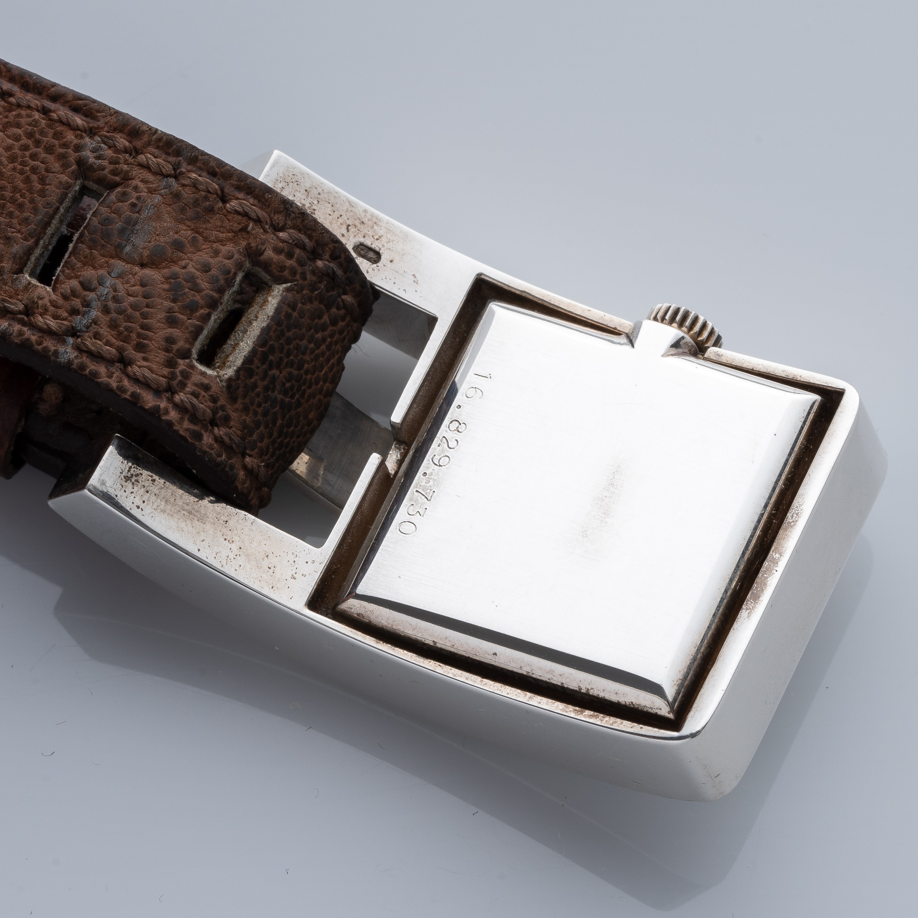 LONGINES - MANZONOROLOGIO SOLO TEMPO A CARICA MANUALE CON CASSA A FIBBIA' IN ARGENTO CON QUADRANT...