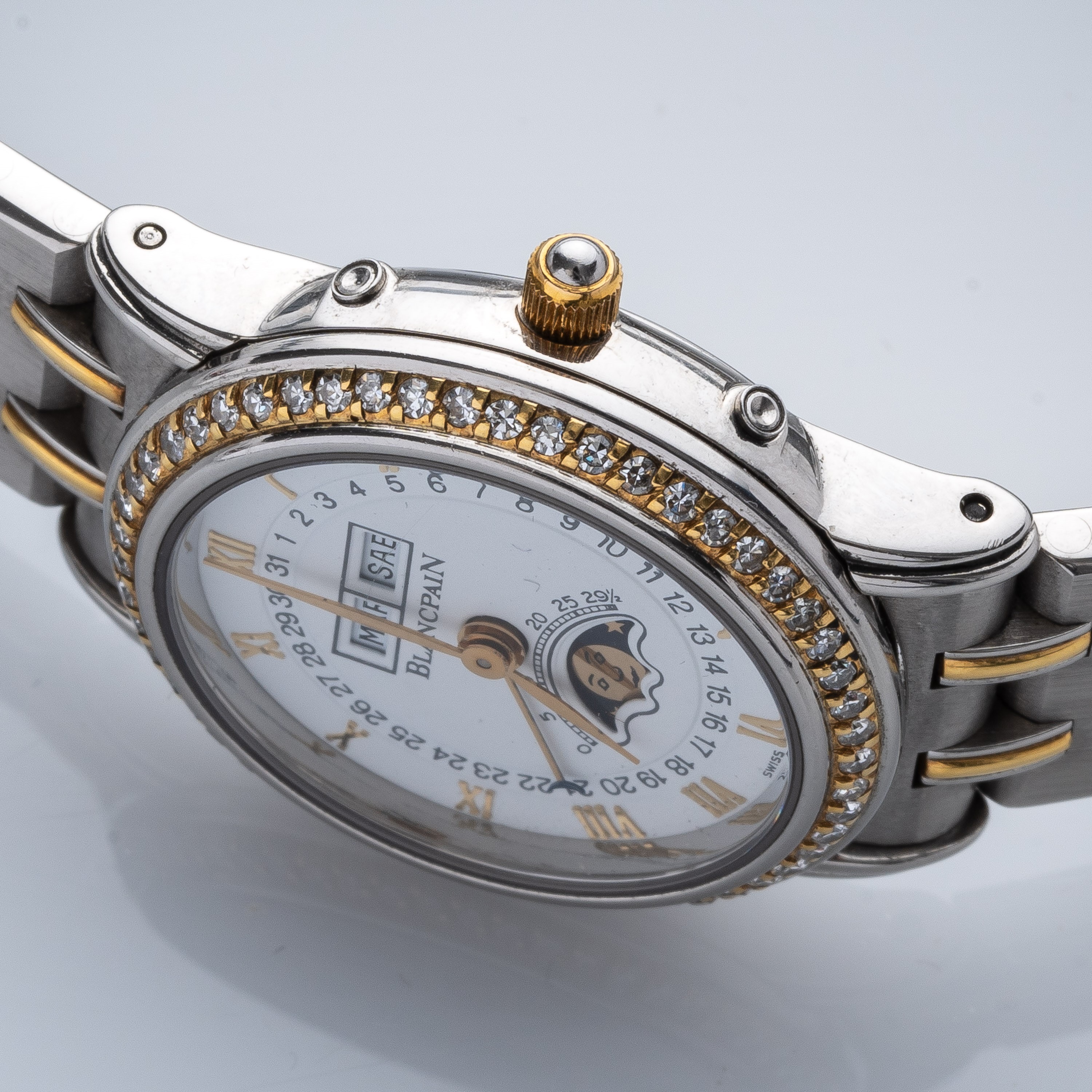 BLANCPAIN - TRIPLE CALENDAROROLOGIO DA DONNA A CARICA AUTOMATICA TRIPLO CALENDARIO ACCIAIO E ORO ...