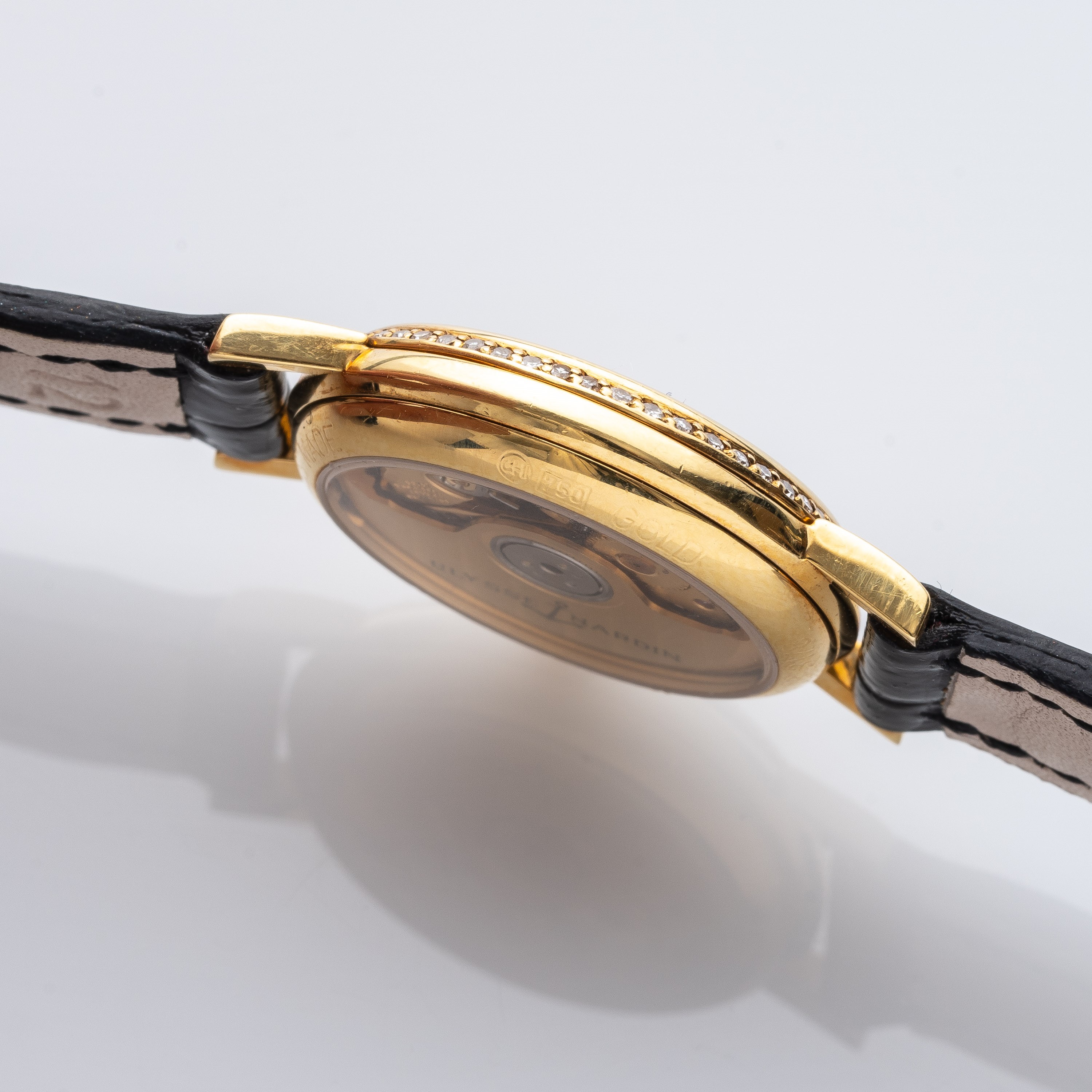 ULYSSE NARDIN - OROLOGIO DA DONNA A CARICA AUTOMATICA IN ORO GIALLO 18 KT CON GHIERA IN DIAMANTI ...