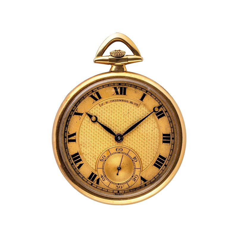 VACHERON CONSTANTIN - OROLOGIO DA TASCA A CARICA MANUALE IN ORO GIALLO 18KT PER RIVENDITORE J.E. ...