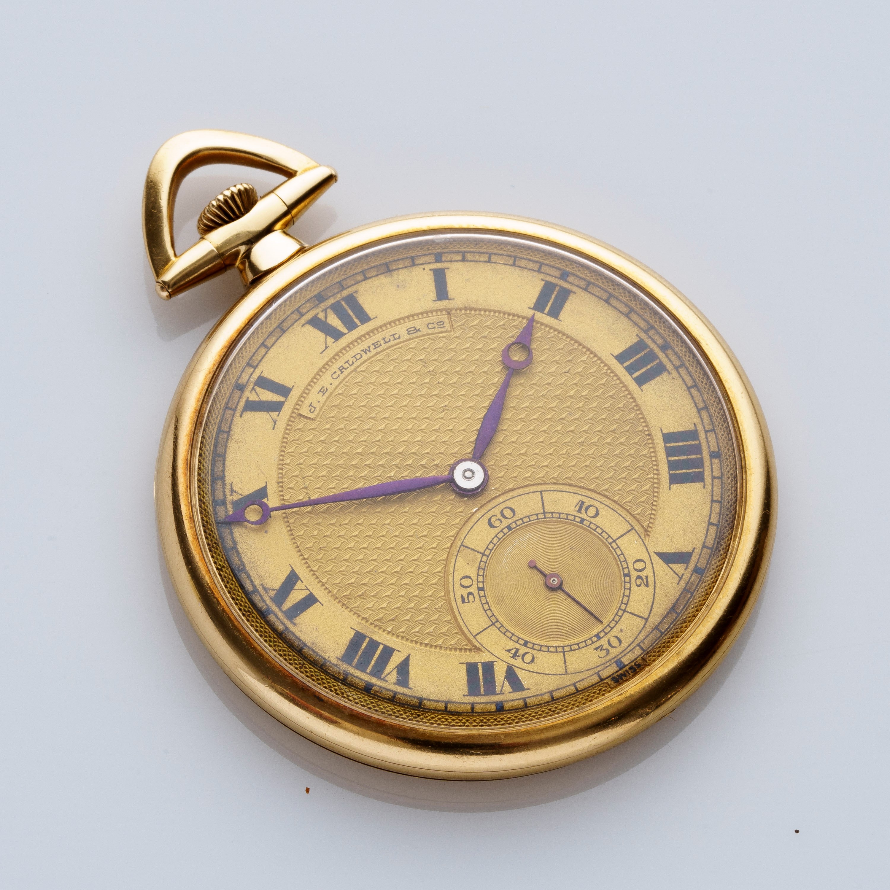 VACHERON CONSTANTIN - OROLOGIO DA TASCA A CARICA MANUALE IN ORO GIALLO 18KT PER RIVENDITORE J.E. ...
