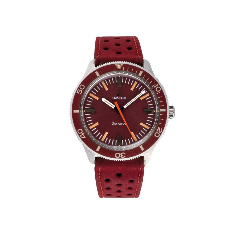 OMEGA - GENEVEOROLOGIO A CARICA MANUALE CON TRE SFERE E SECONDI AL CENTRO.