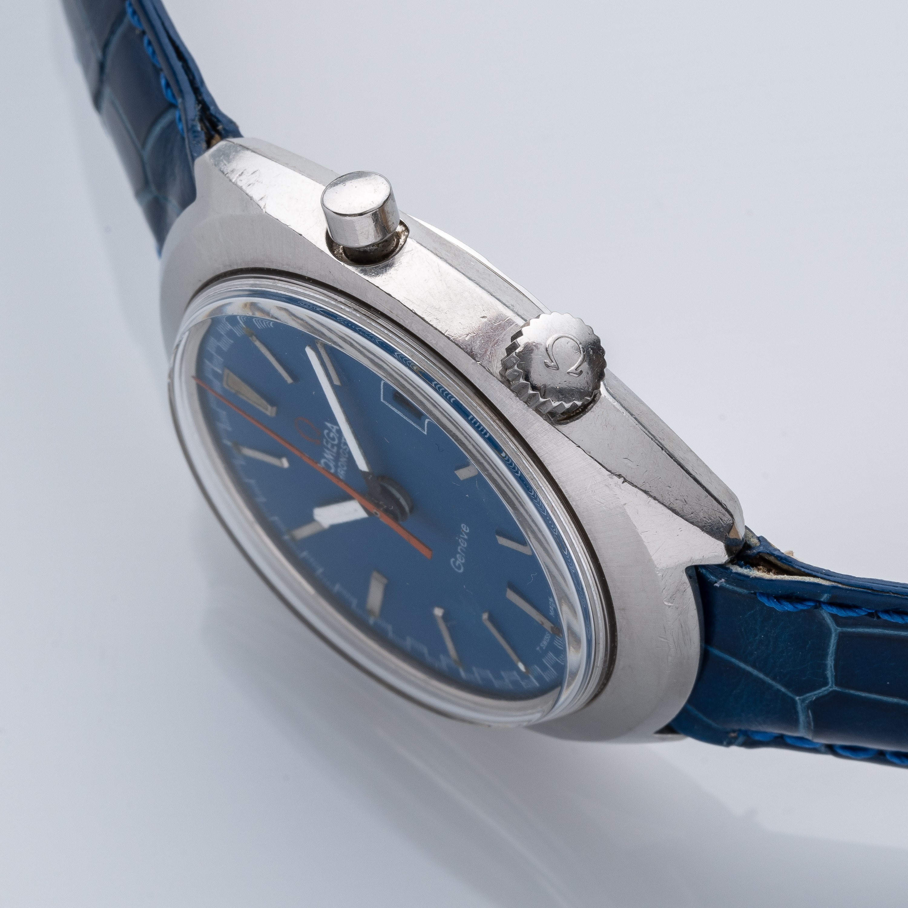 OMEGA - CHRONOSTOPOROLOGIO CRONOGRAFO MONOPULSANTE A CARICA MANUALE IN ACCIAIO CON PULSANTE AD OR...