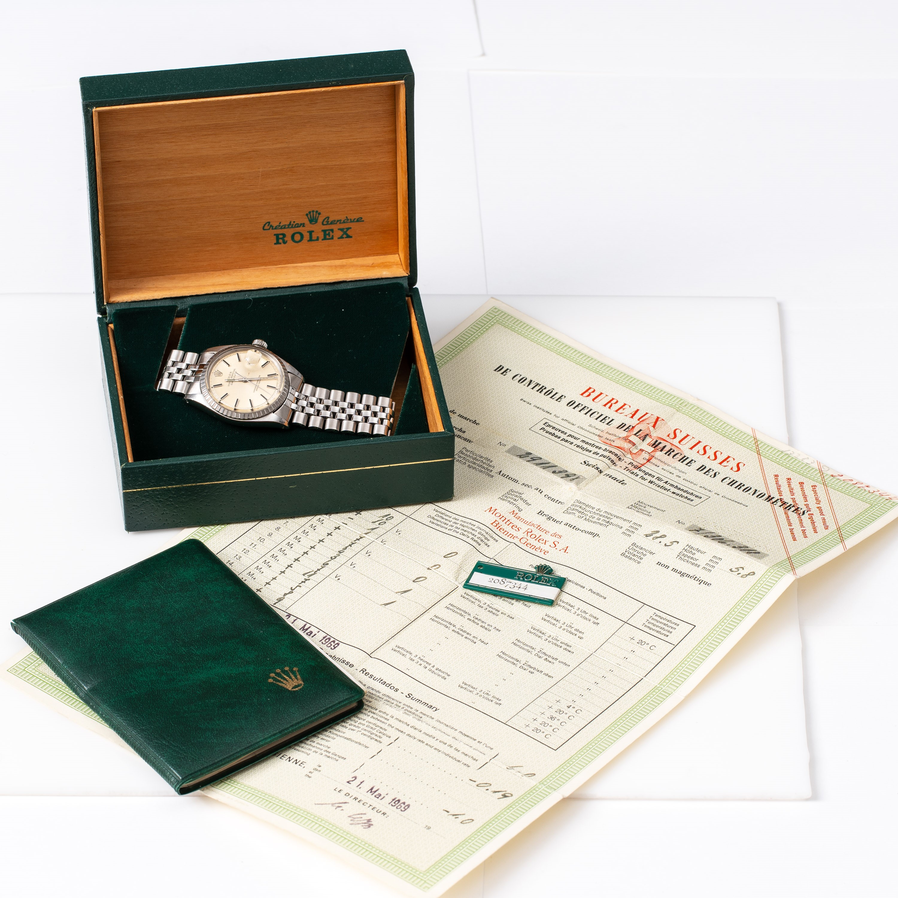 ROLEX - DATEJUSTOROLOGIO SOLO TEMPO A CARICA AUTOMATICA IN ACCIAIO CON BRACCIALE JUBILEE.