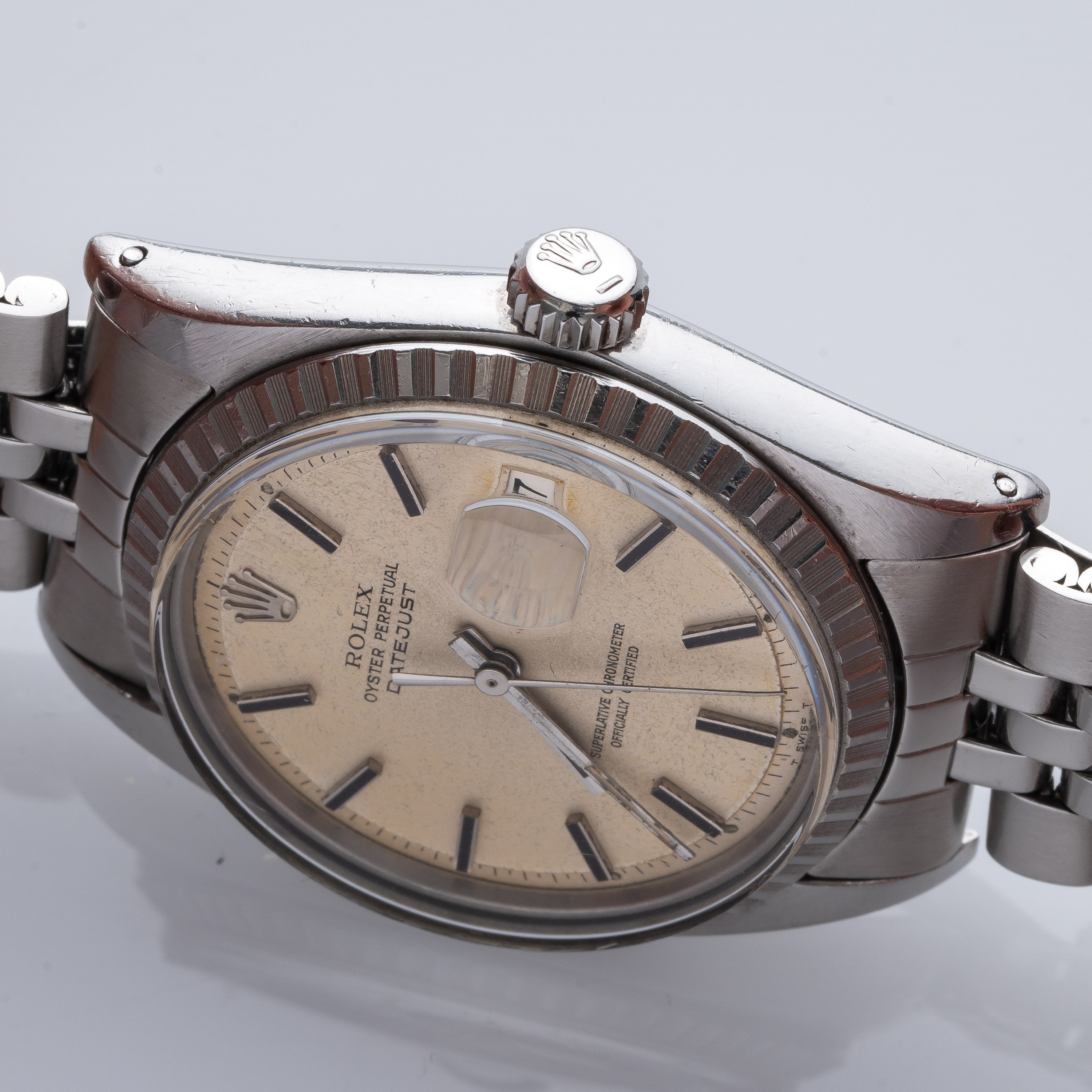 ROLEX - DATEJUSTOROLOGIO SOLO TEMPO A CARICA AUTOMATICA IN ACCIAIO CON BRACCIALE JUBILEE.