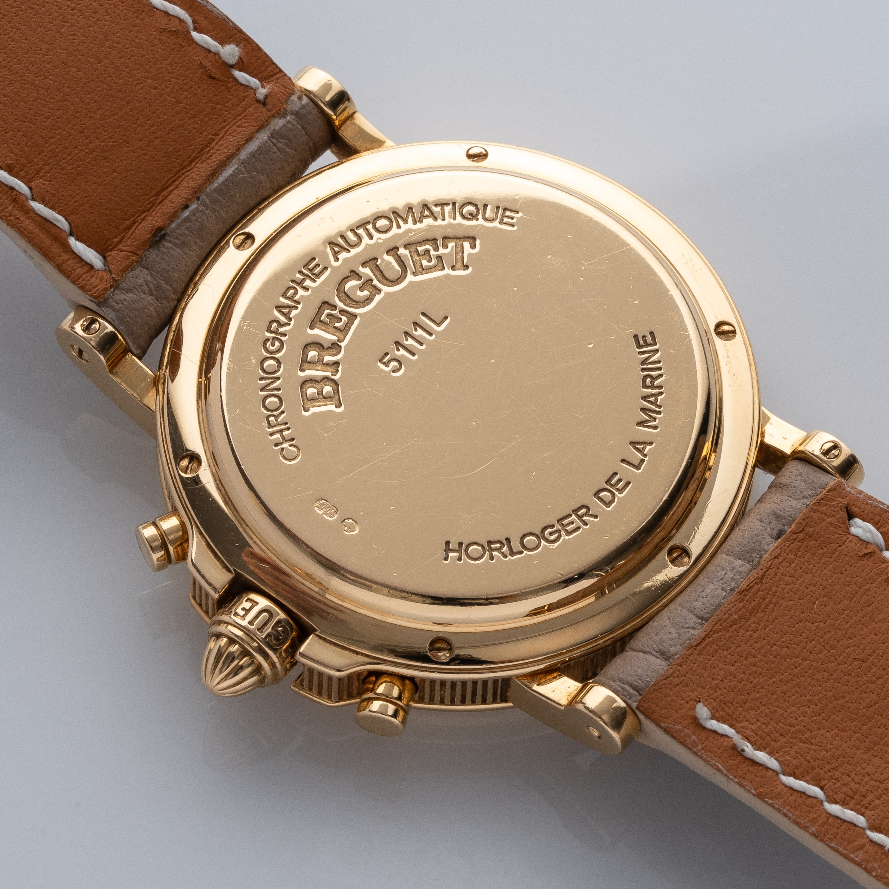 BREGUET - MARINE CHRONOGRAPHCRONOGRAFO A CARICA AUTOMATICA IN ORO GIALLO 18KT BITONALE CON DATARI...