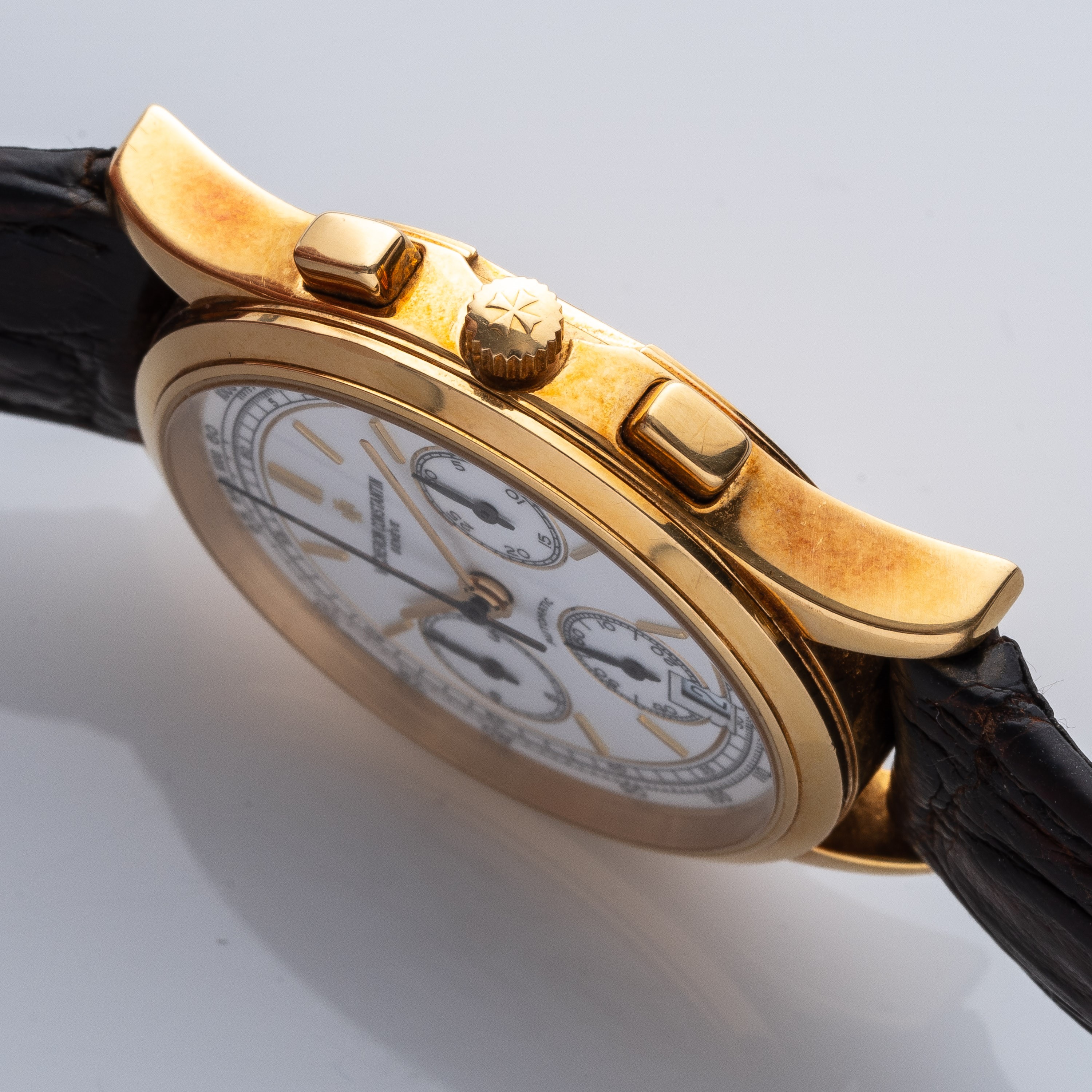 VACHERON CONSTANTIN - HISTORIQUE CHRONOCRONOGRAFO A CARICA AUTOMATICA IN ORO GIALLO 18KT CON DATA...
