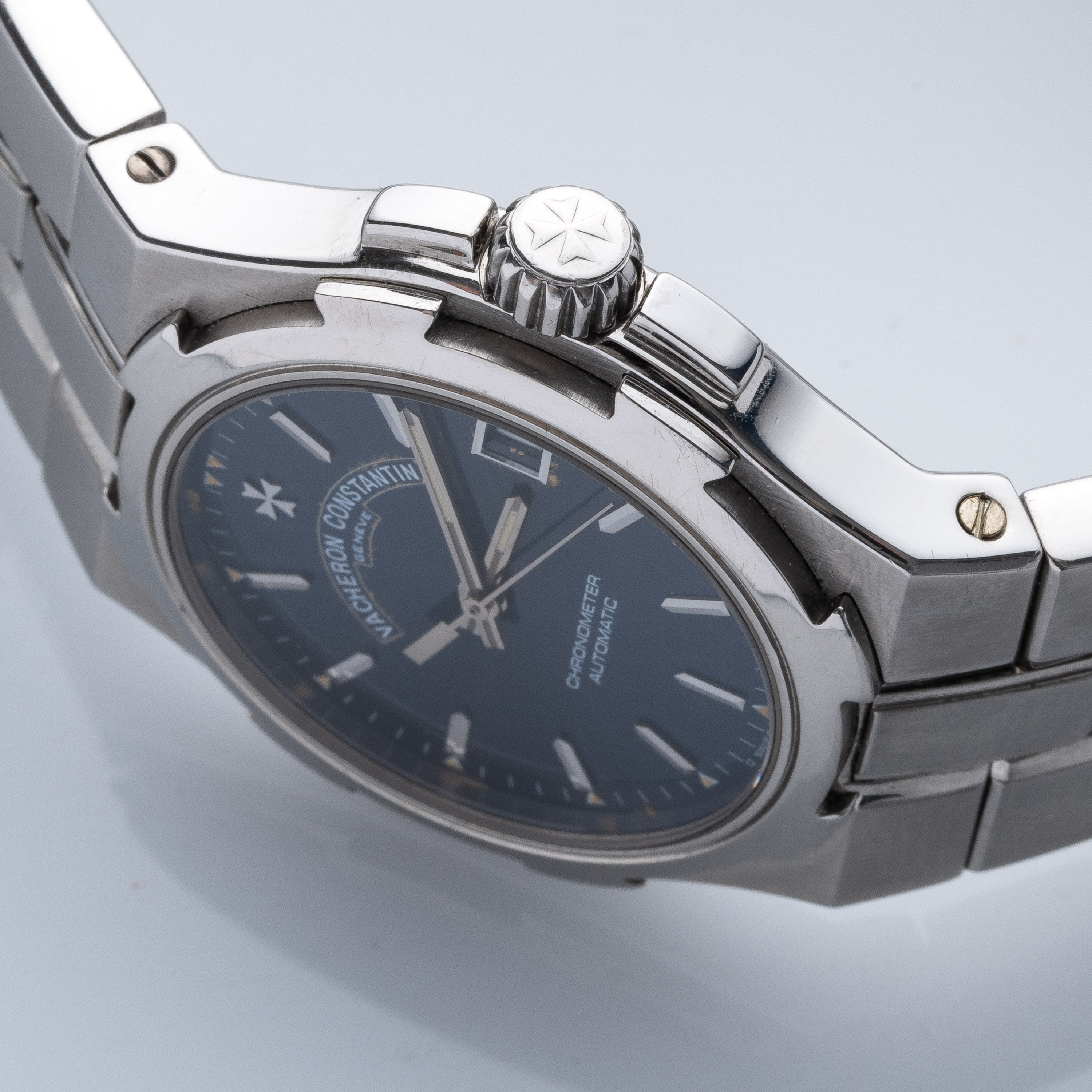 VACHERON CONSTANTIN - OVERSEASOROLOGIO SOLO TEMPO A CARICA AUTOMATICA IN ACCIAIO CON QUADRANTE BL...