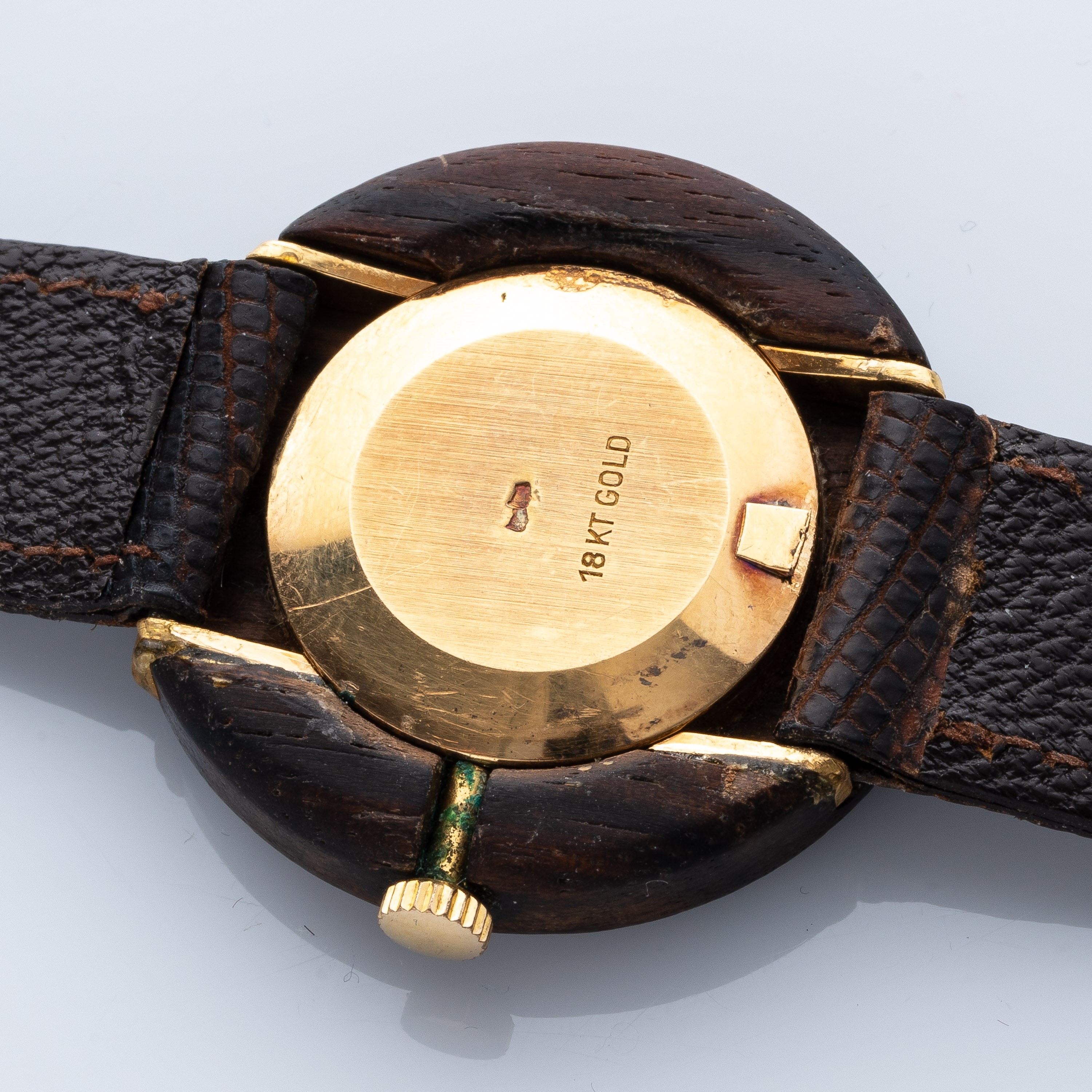 GUCCI - DISCO VOLANTEOROLOGIO SOLO TEMPO A CARICA MANUALE IN ORO GIALLO 18KT E RADICA