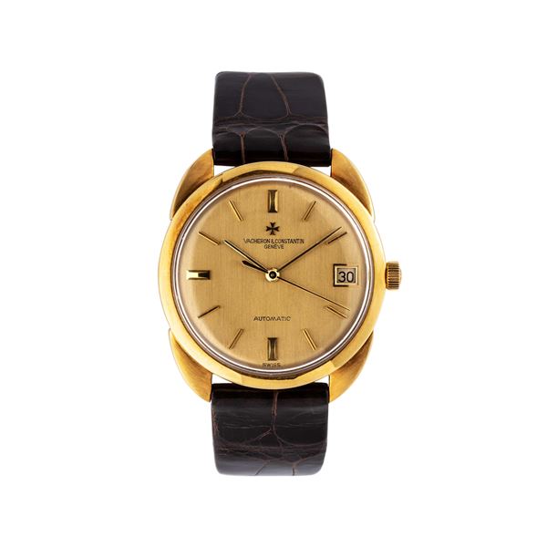 VACHERON CONSTANTIN - VACHERON CONSTANTIN - CHRONOMETRE ROYAL  OROLOGIO A CARICA AUTOMATICA IN ORO GIALLO 18KT CON ANSE DI FORMA E DATARIO AD ORE TRE.