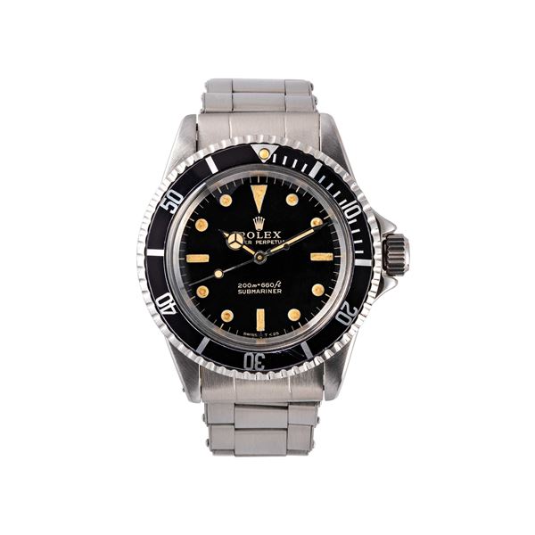 ROLEX - SUBMARINER OROLOGIO SUBACQUEO AUTOMATICO IN ACCIAIO CON QUADRANTE GILT.