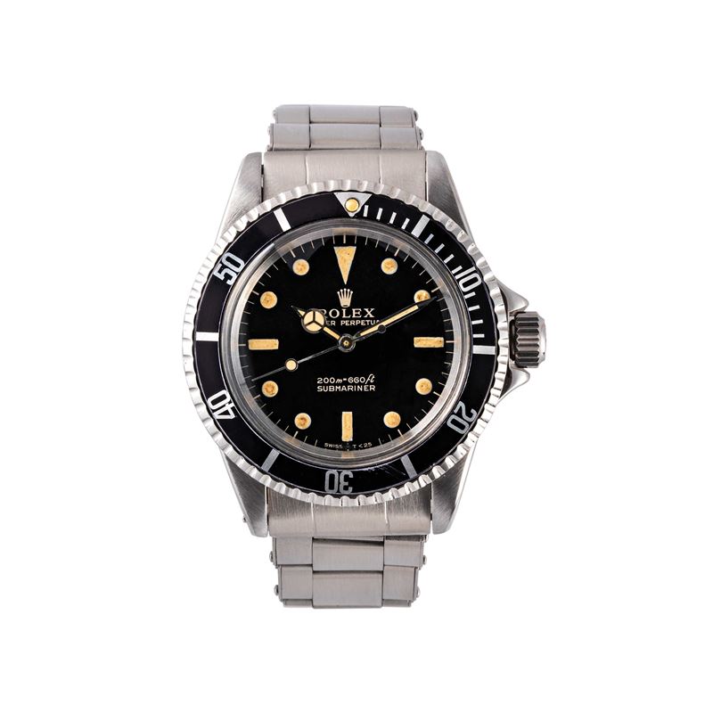ROLEX - SUBMARINEROROLOGIO SUBACQUEO AUTOMATICO IN ACCIAIO CON QUADRANTE GILT.