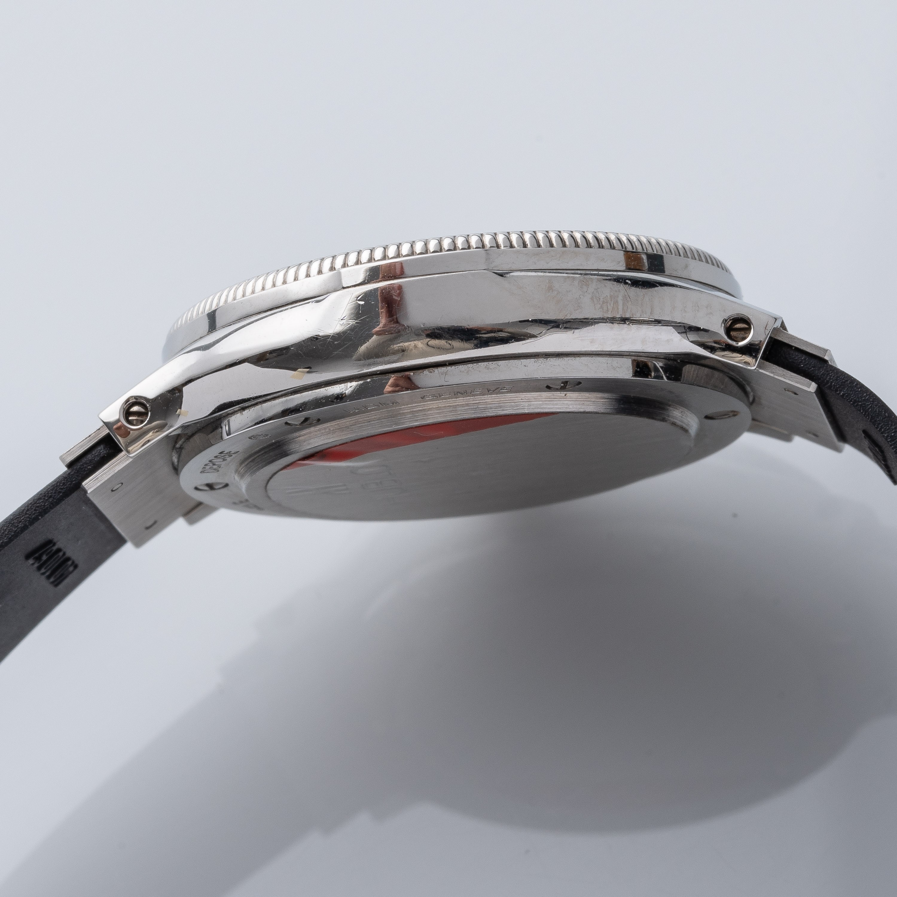 HUBLOT - MDM GMTOROLOGIO GMT A CARICA AUTOMATICA IN ACCIAIO E ORO 18KT CON QUADRANTE NERO.