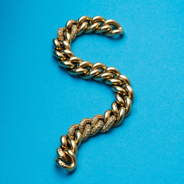 POMELLATO - POMELLATO - BRACCIALE  BRACCIALE GROUMETTE IN ORO GIALLO 18 KT CON ZAFFIRI GIALLI