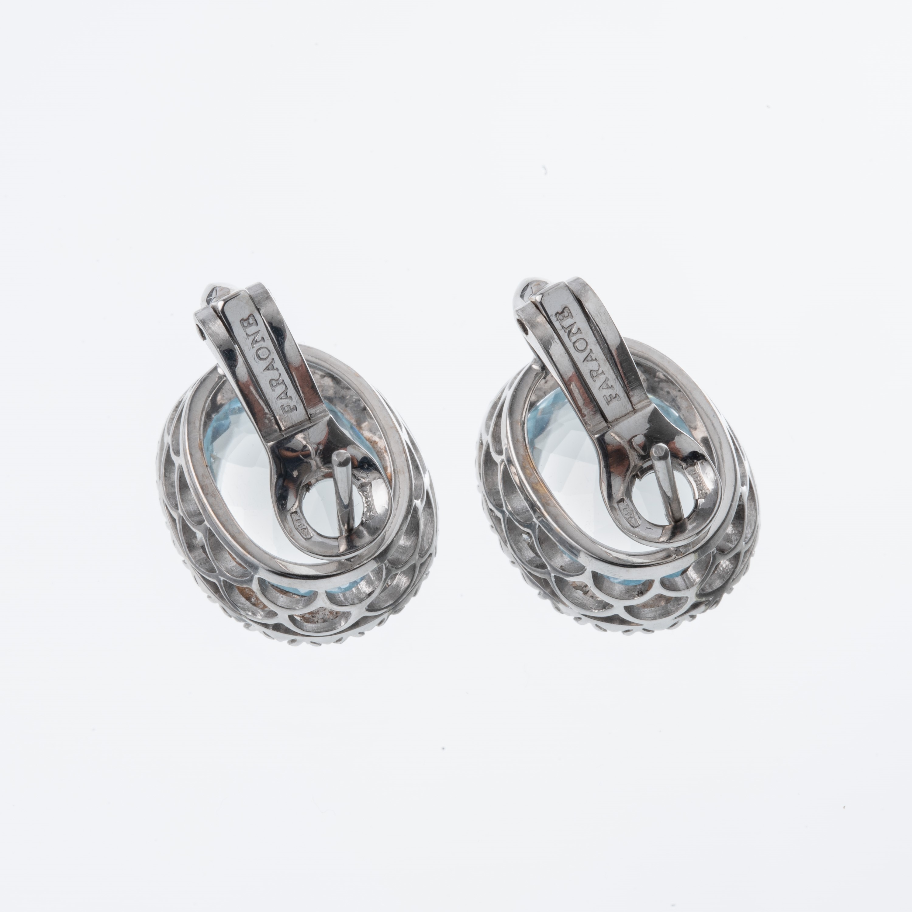 FARAONE - ORECCHINI CON ACQUAMARINA E BRILLANTI