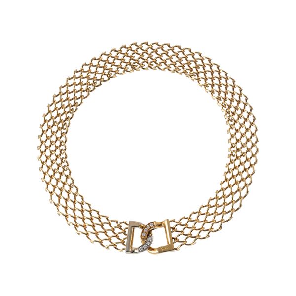 POMELLATO - POMELLATO - COLLANA GIROCOLLO IN ORO GIALLO 18KT E DIAMANTI
