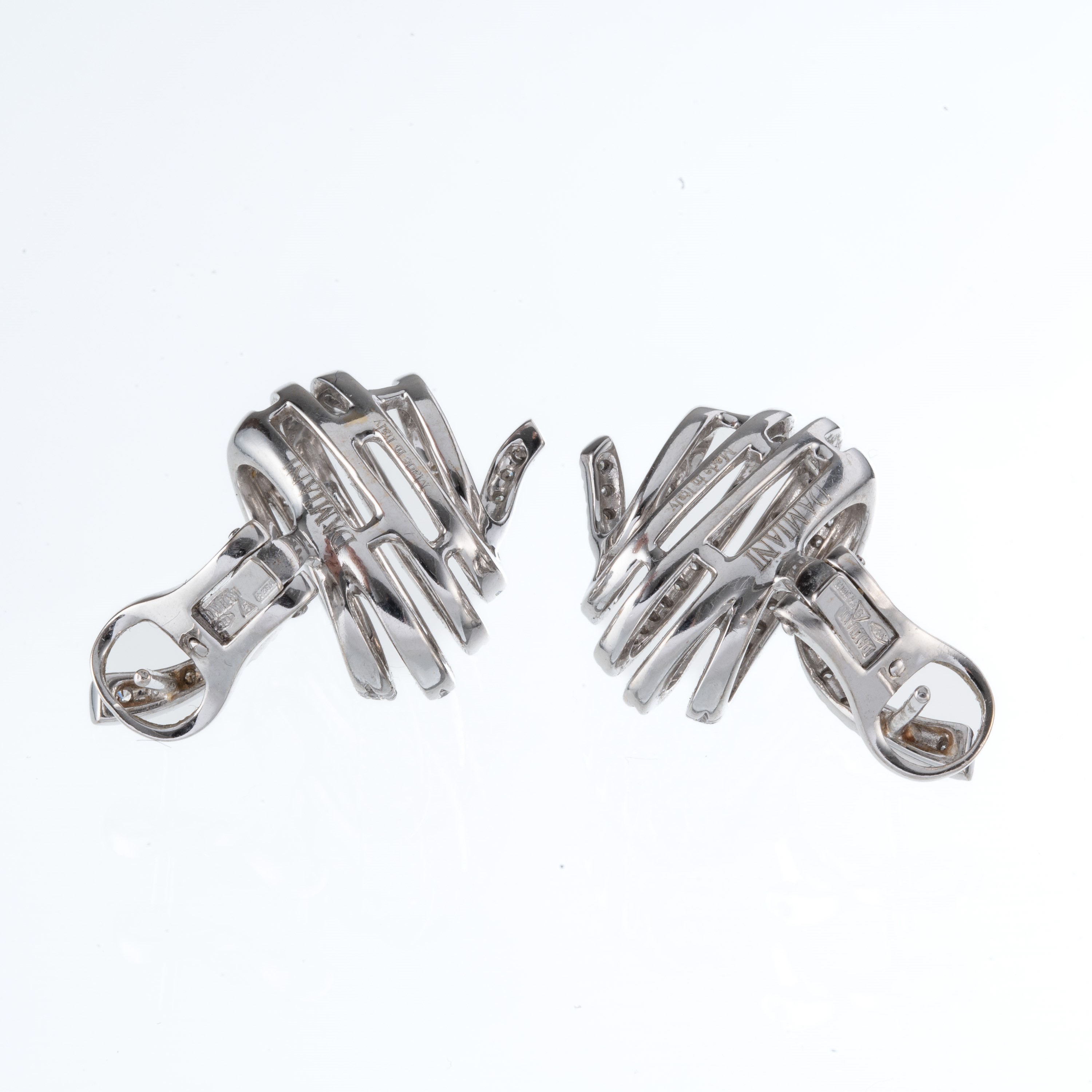 DAMIANI - ORECCHINIORECCHINI IN ORO BIANCO 18 KT E DIAMANTI