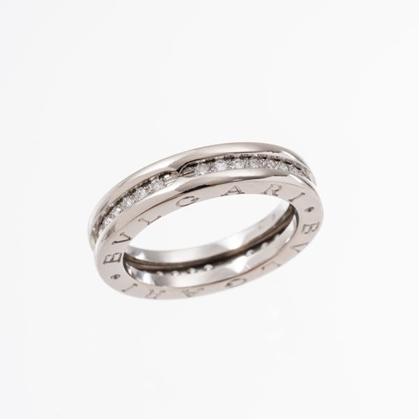 BULGARI - BULGARI - ANELLO ANELLO IN ORO BIANCO 18 KT E DIAMANTI